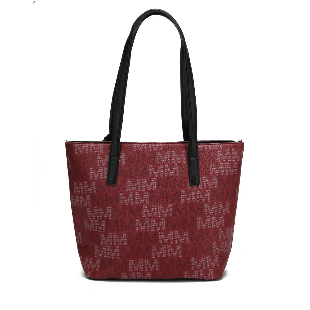 3PC Aylet M Tote with Mini Bag and Wristlet Pouch