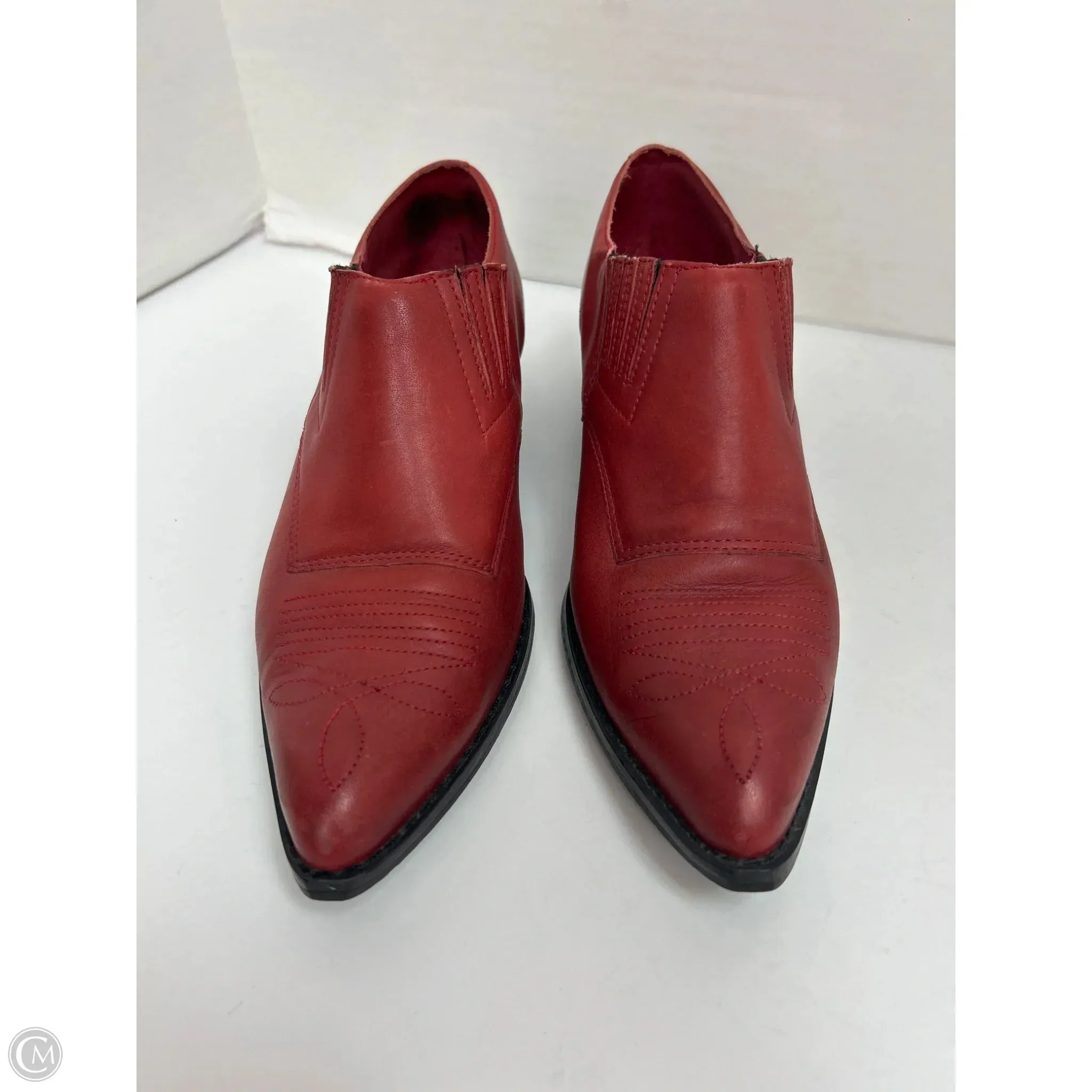 Boots Western By Clothes Mentor In Red, Size: 7
