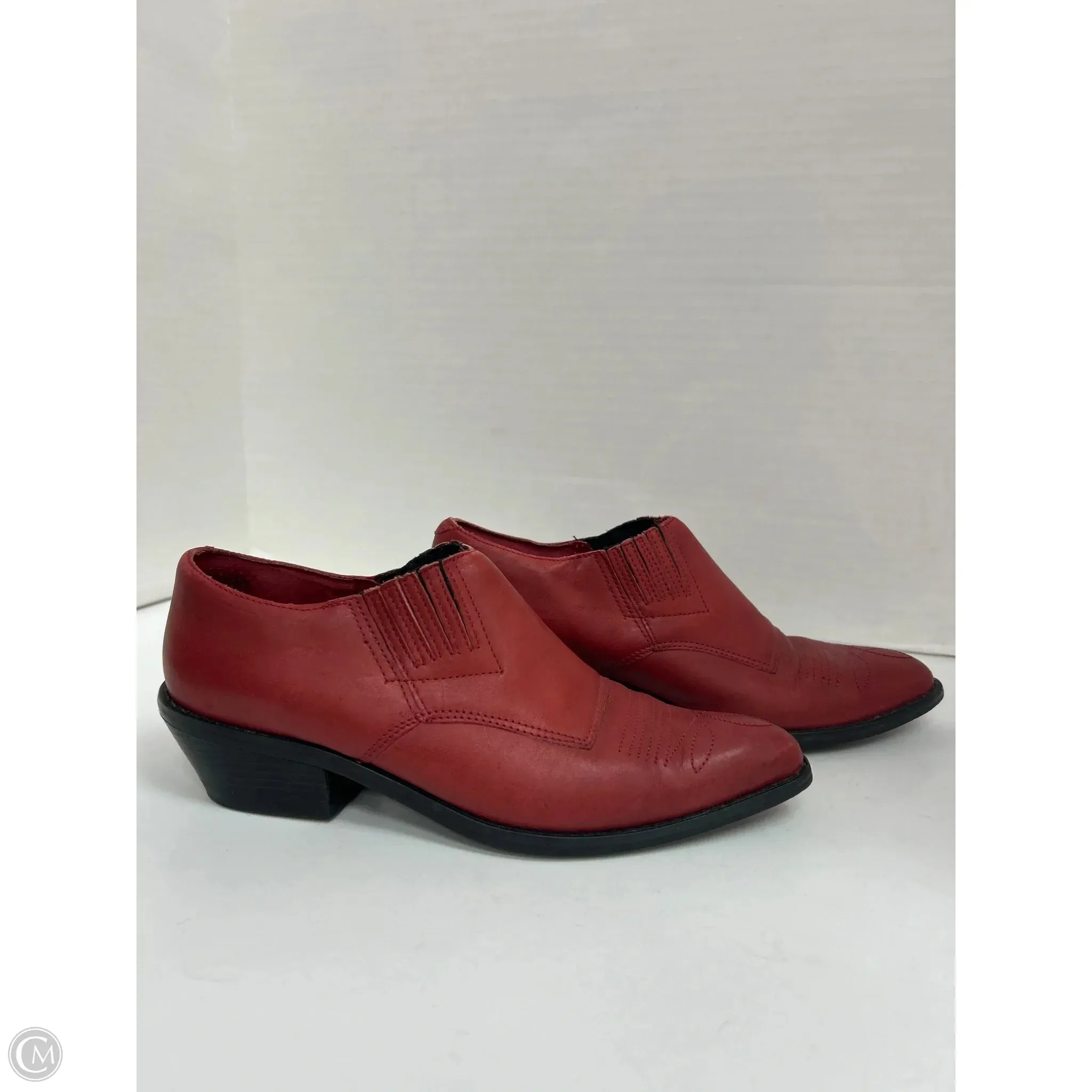 Boots Western By Clothes Mentor In Red, Size: 7