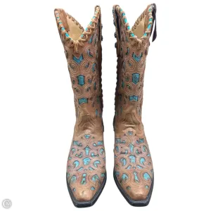 Boots Western By Cma In Blue & Brown, Size: 6.5