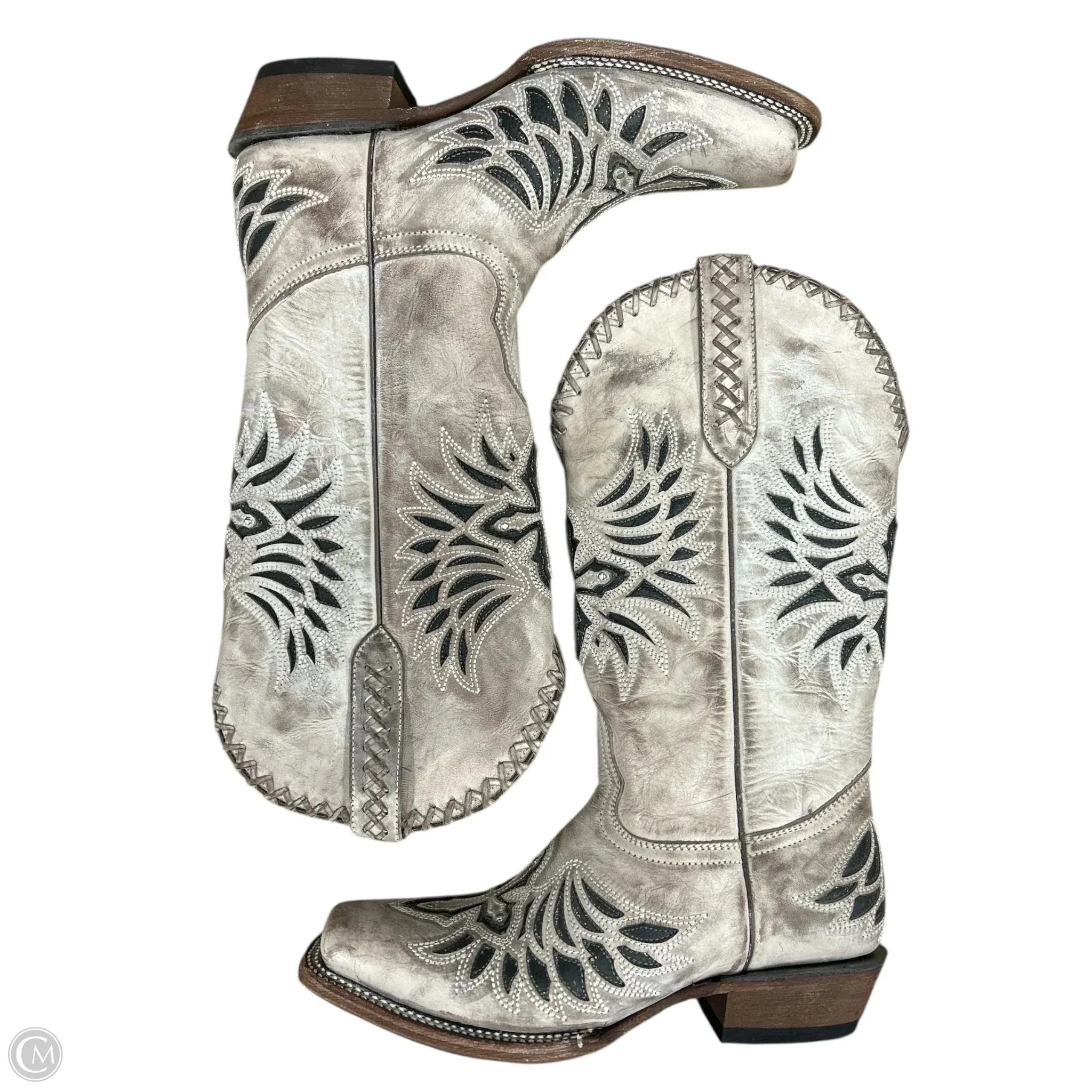 Boots Western By Cma In Taupe, Size: 8.5