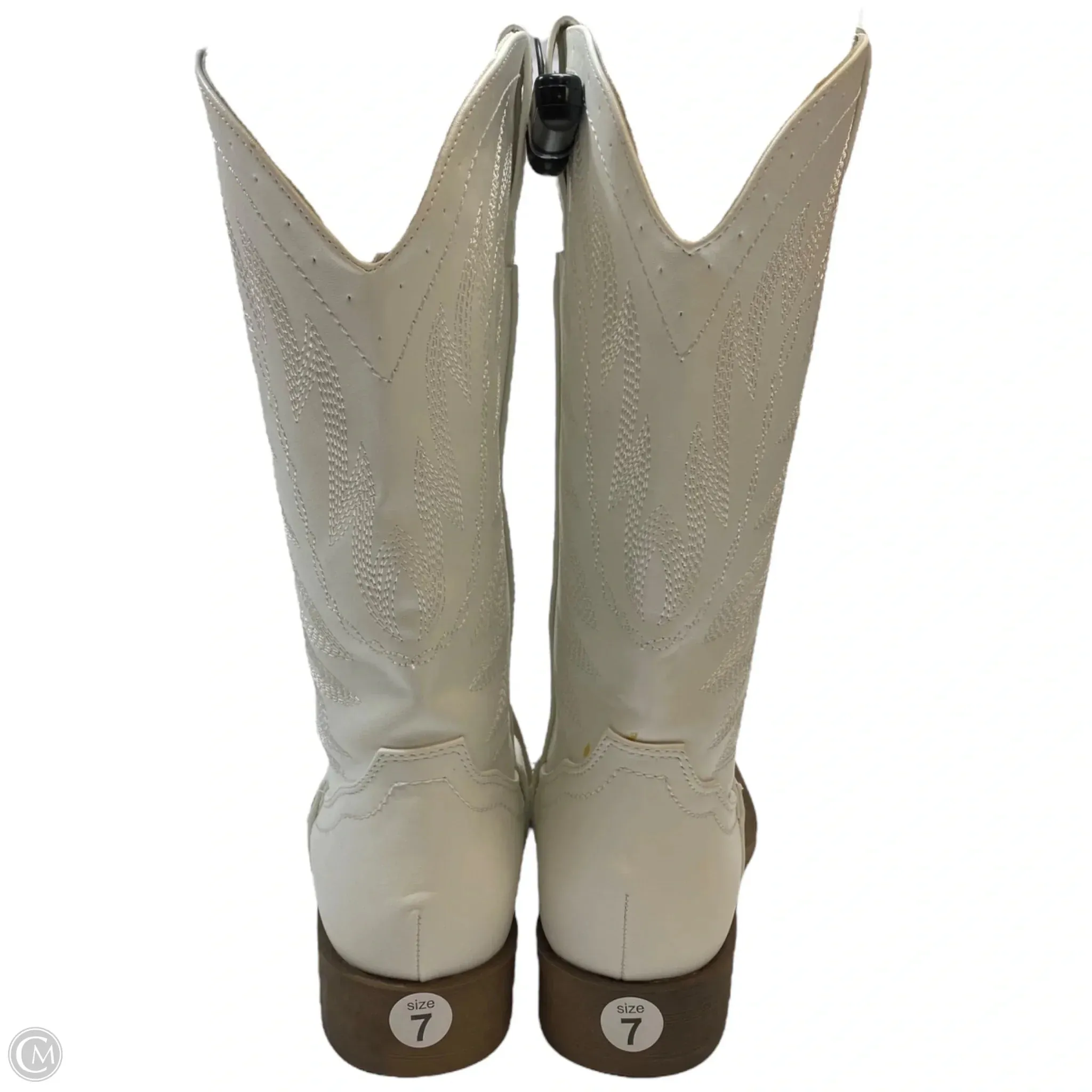 Boots Western By Cmf In White, Size: 7