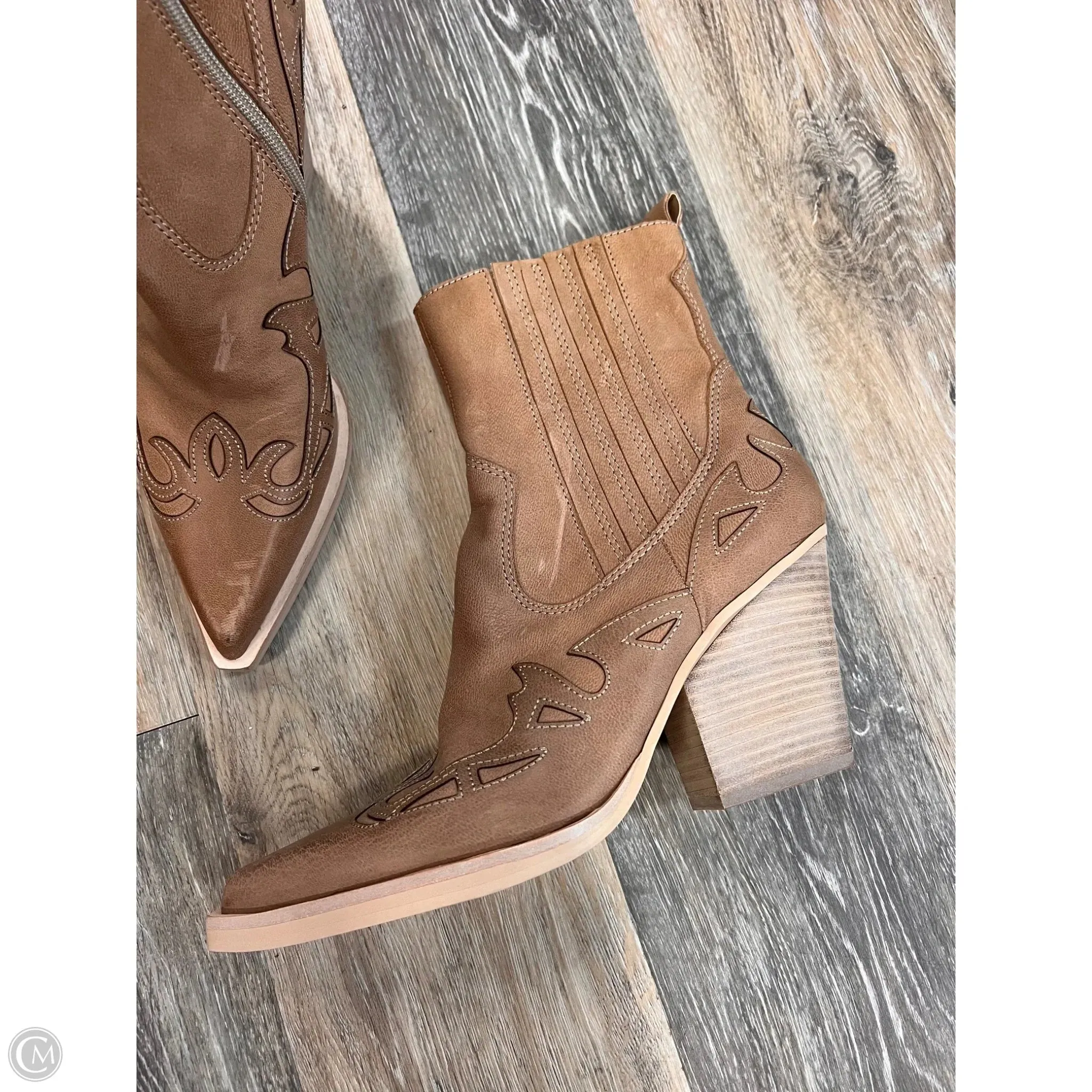 Boots Western By Dolce Vita In Taupe, Size: 10