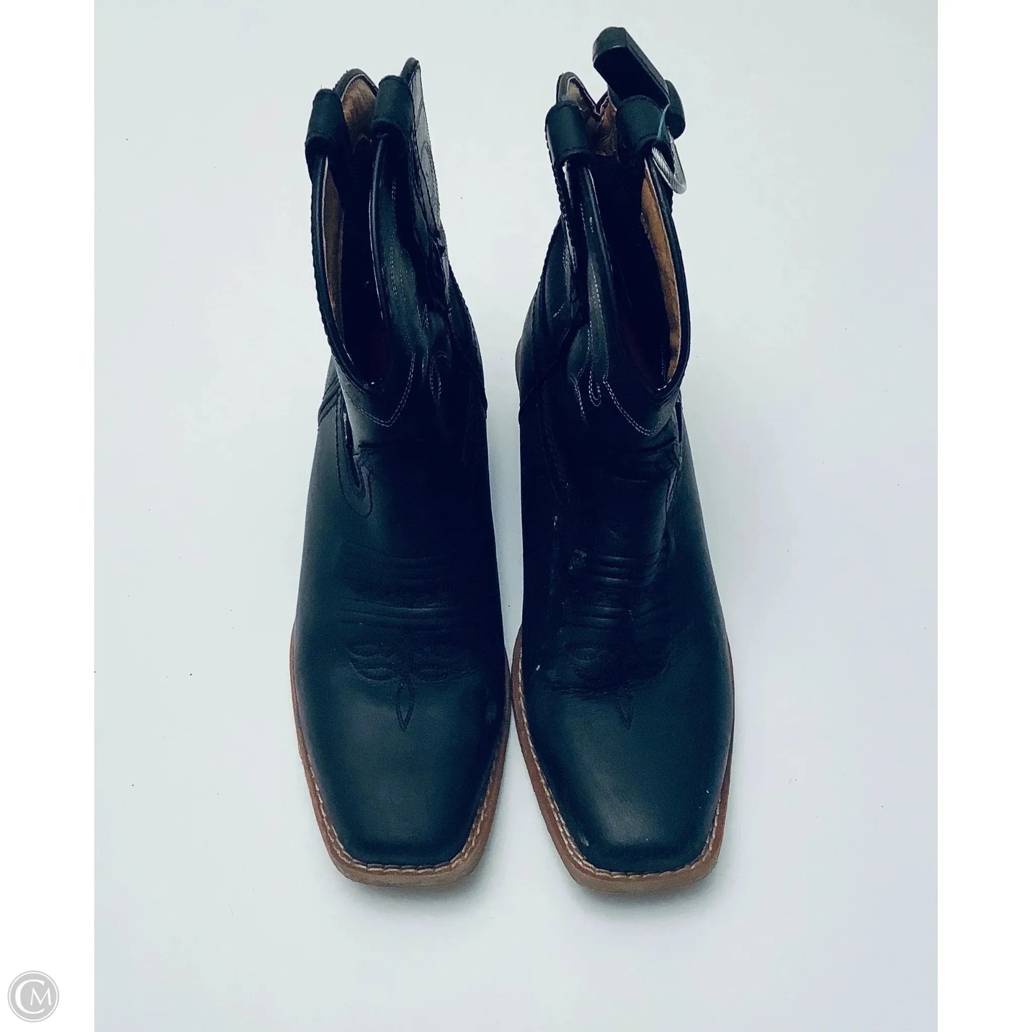 Boots Western By Justin In Black, Size: 7