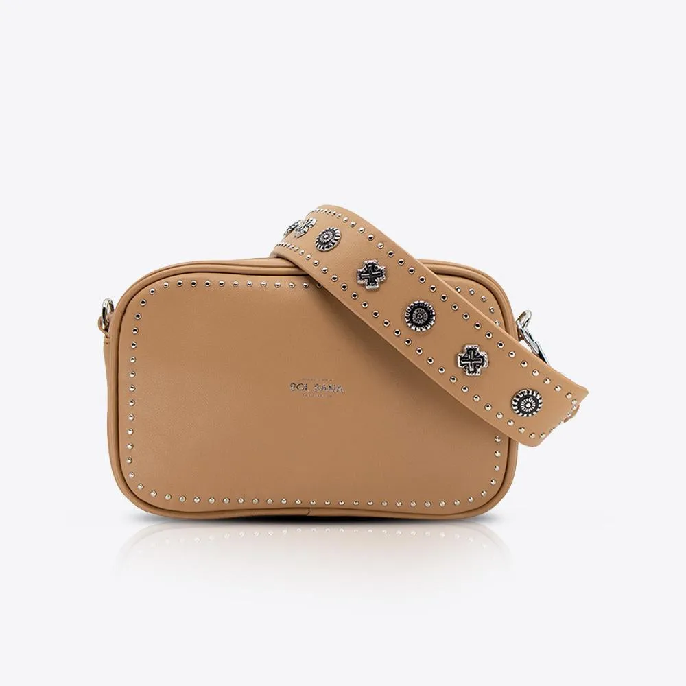 Camera Bag Tan/Silver SOL SANA