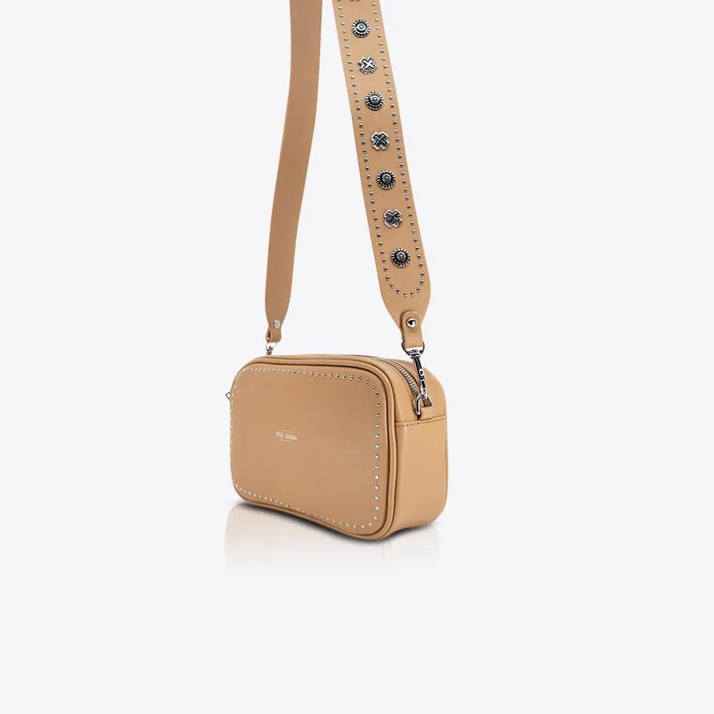 Camera Bag Tan/Silver SOL SANA