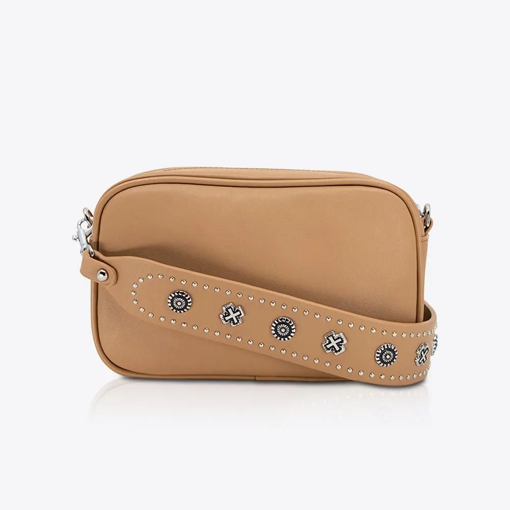 Camera Bag Tan/Silver SOL SANA