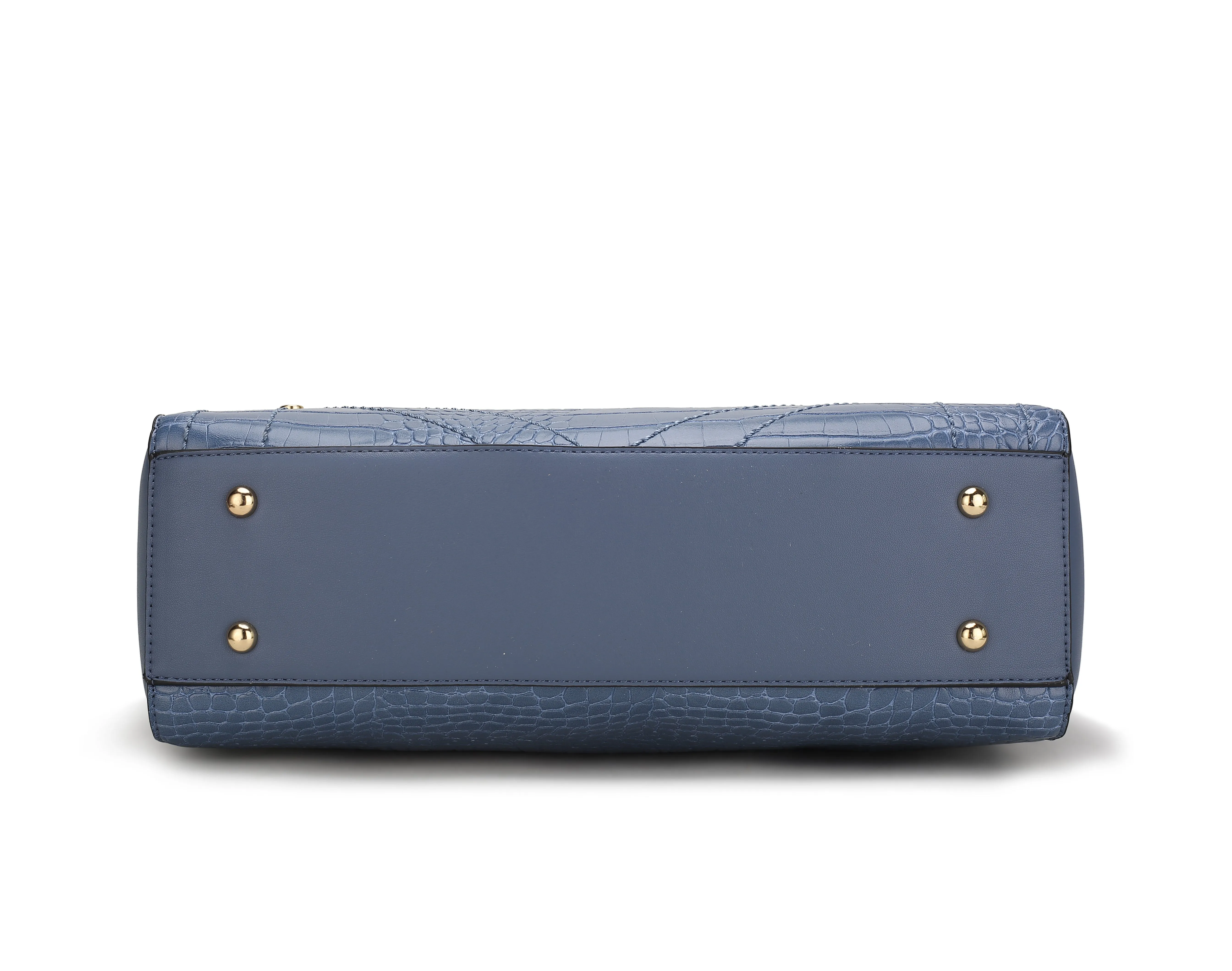 Catarina Vegan Crocodile Leather Satchel Handbag