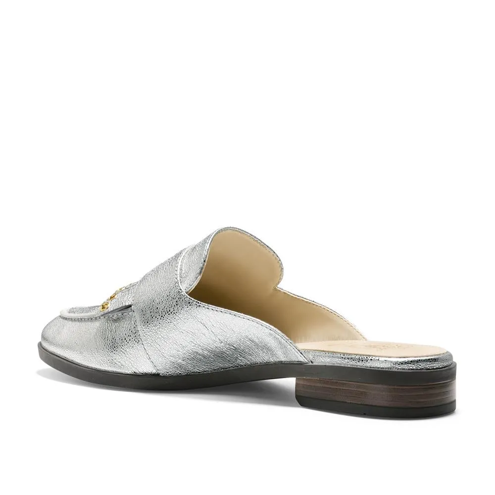 Cole Haan Pinch Stitchlite Slide Silver Cracklesize 8.5