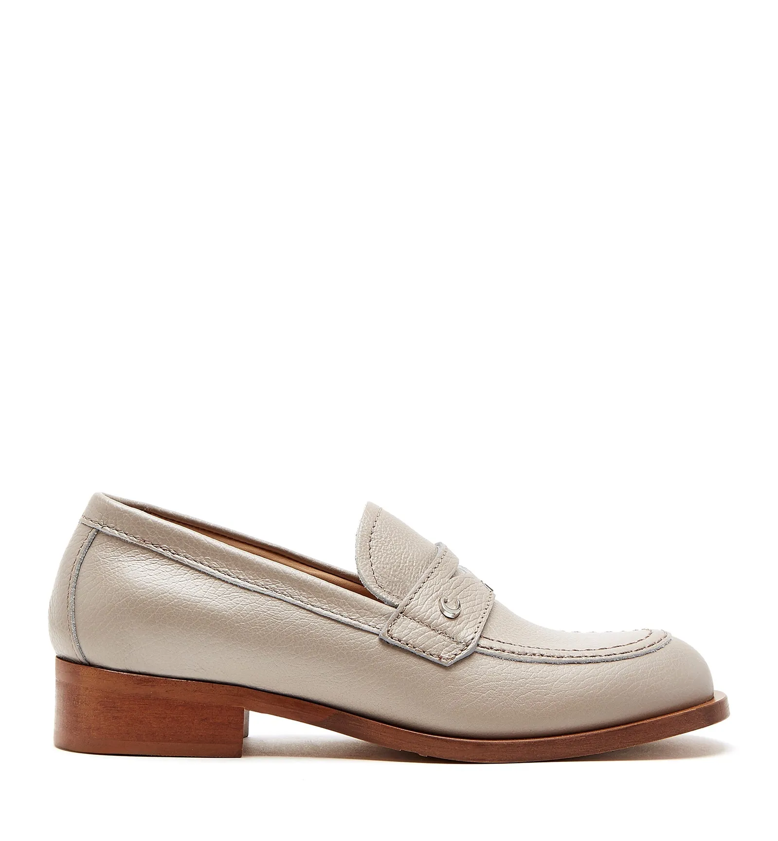 DEMI PEBBLED LEATHER LOAFER La Canadienne