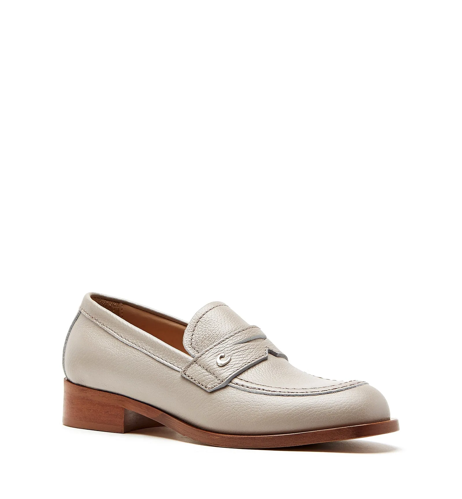 DEMI PEBBLED LEATHER LOAFER La Canadienne