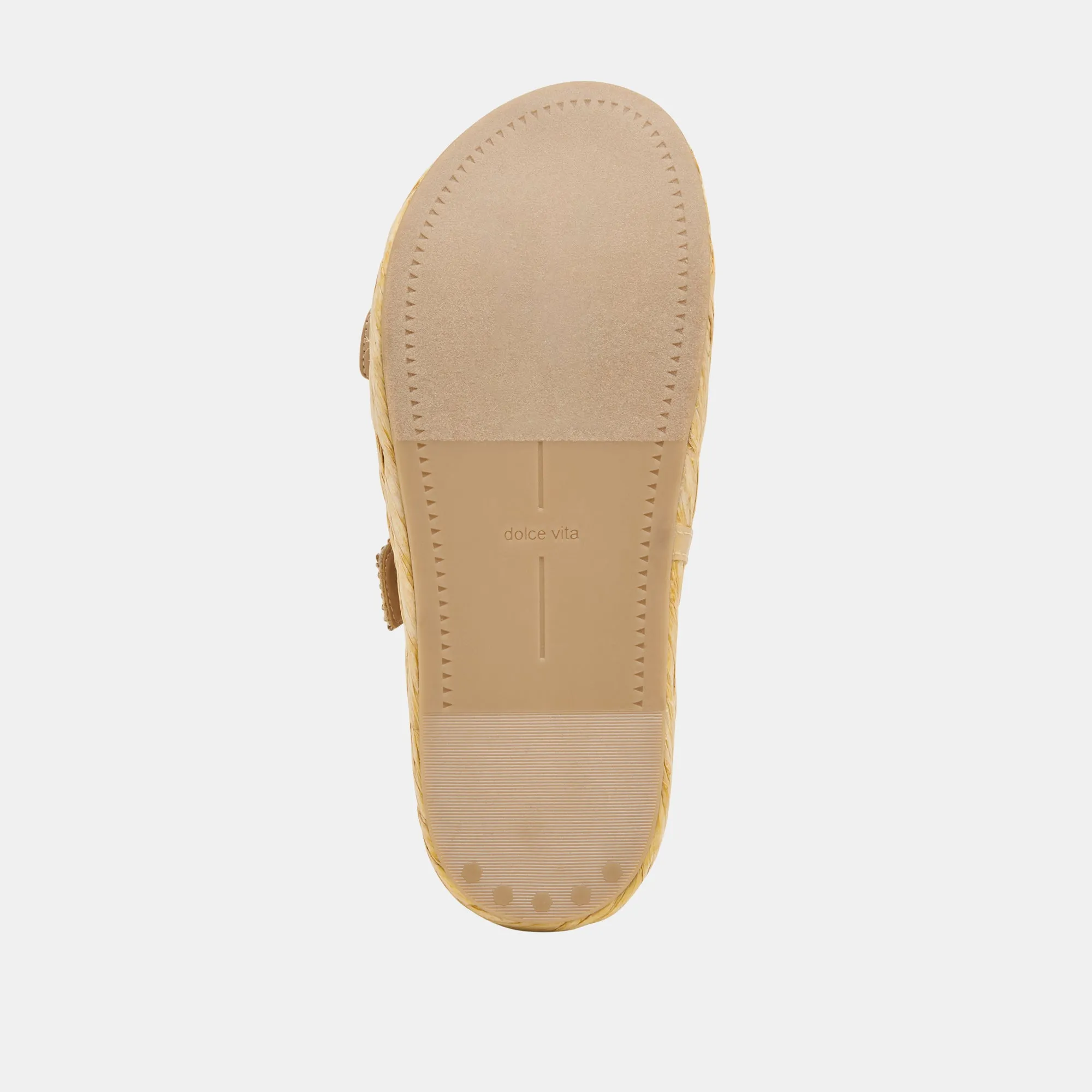 FALYN SANDALS BROWN NATURAL WOVEN RAFFIA Dolce Vita