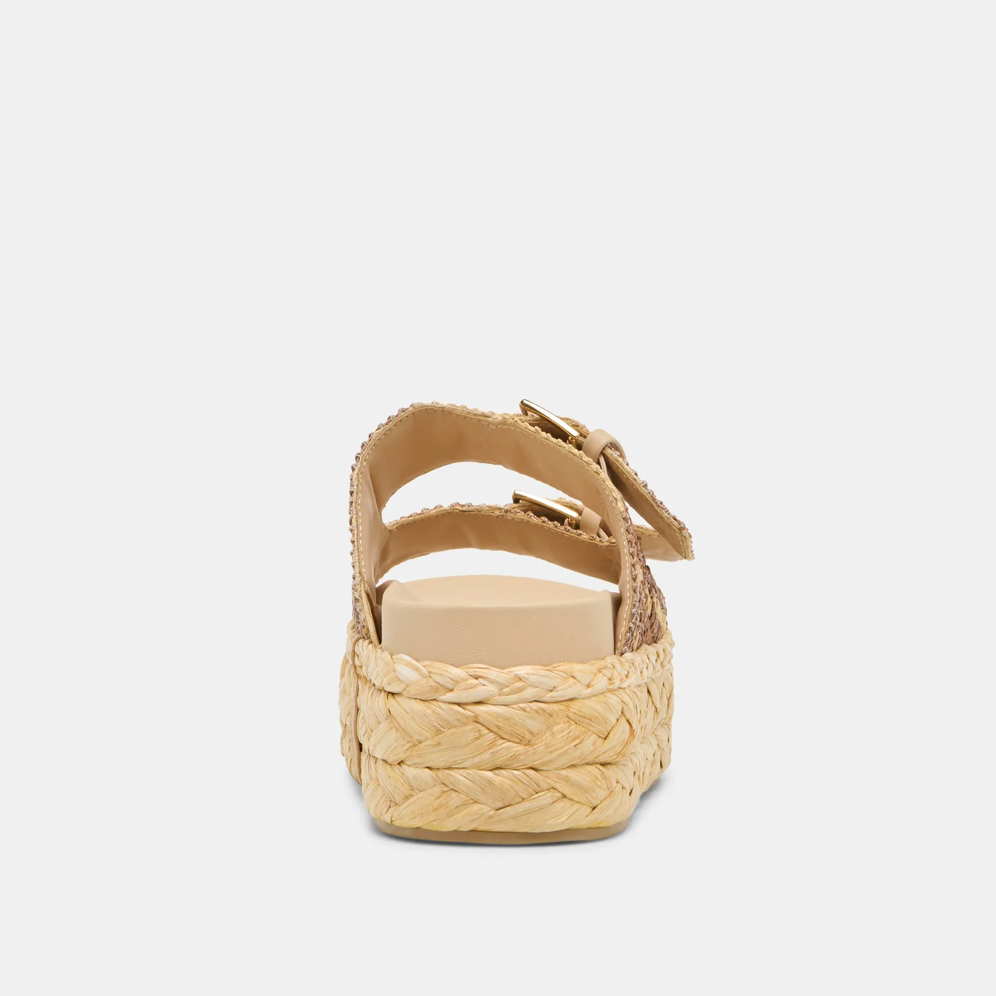 FALYN SANDALS BROWN NATURAL WOVEN RAFFIA Dolce Vita