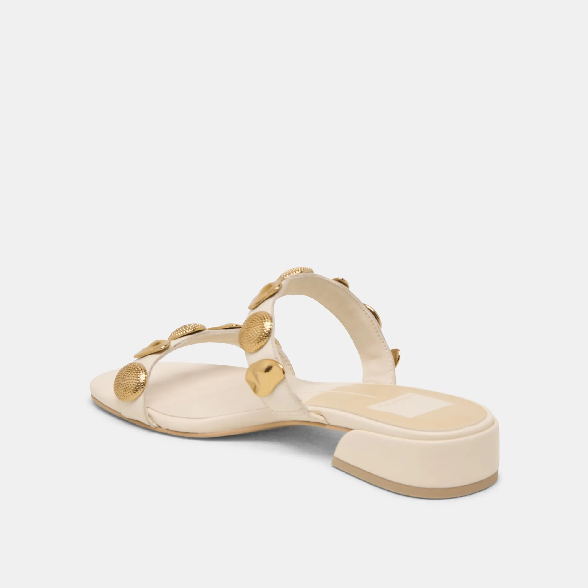 FARROW SANDALS CREME LEATHER Dolce Vita