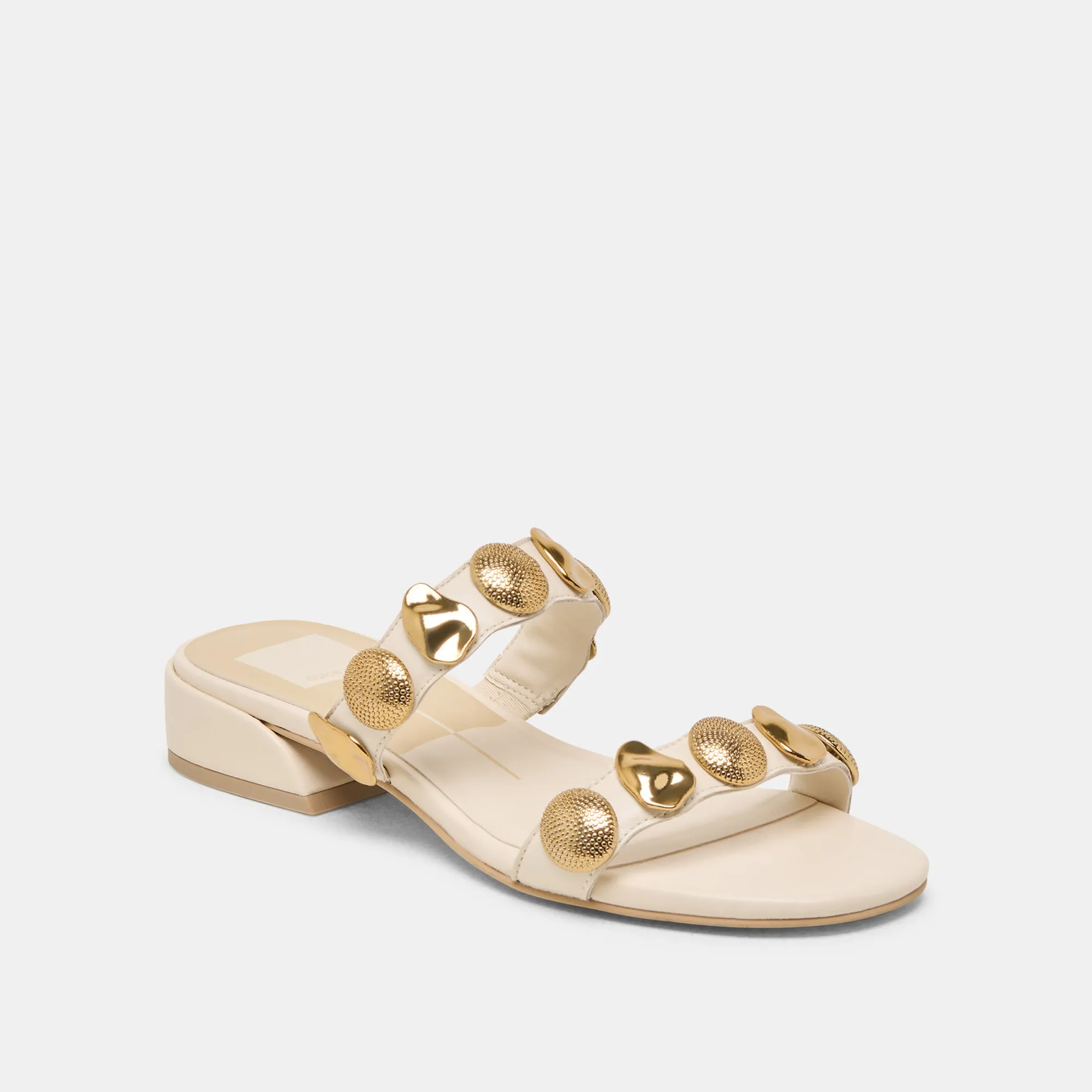 FARROW SANDALS CREME LEATHER Dolce Vita