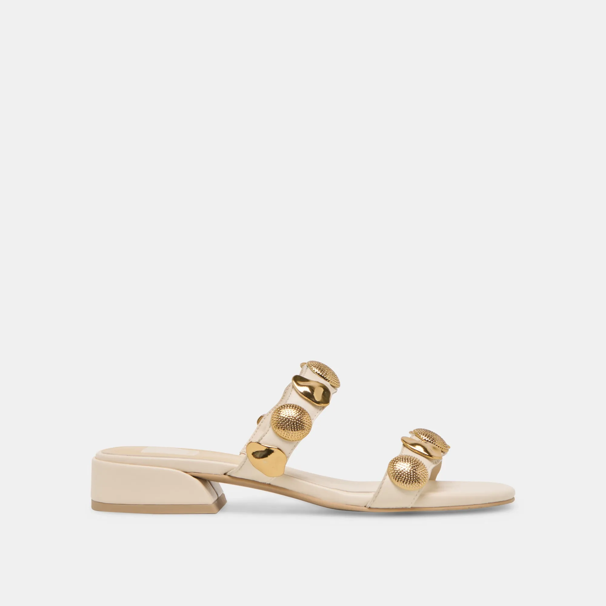FARROW SANDALS CREME LEATHER Dolce Vita