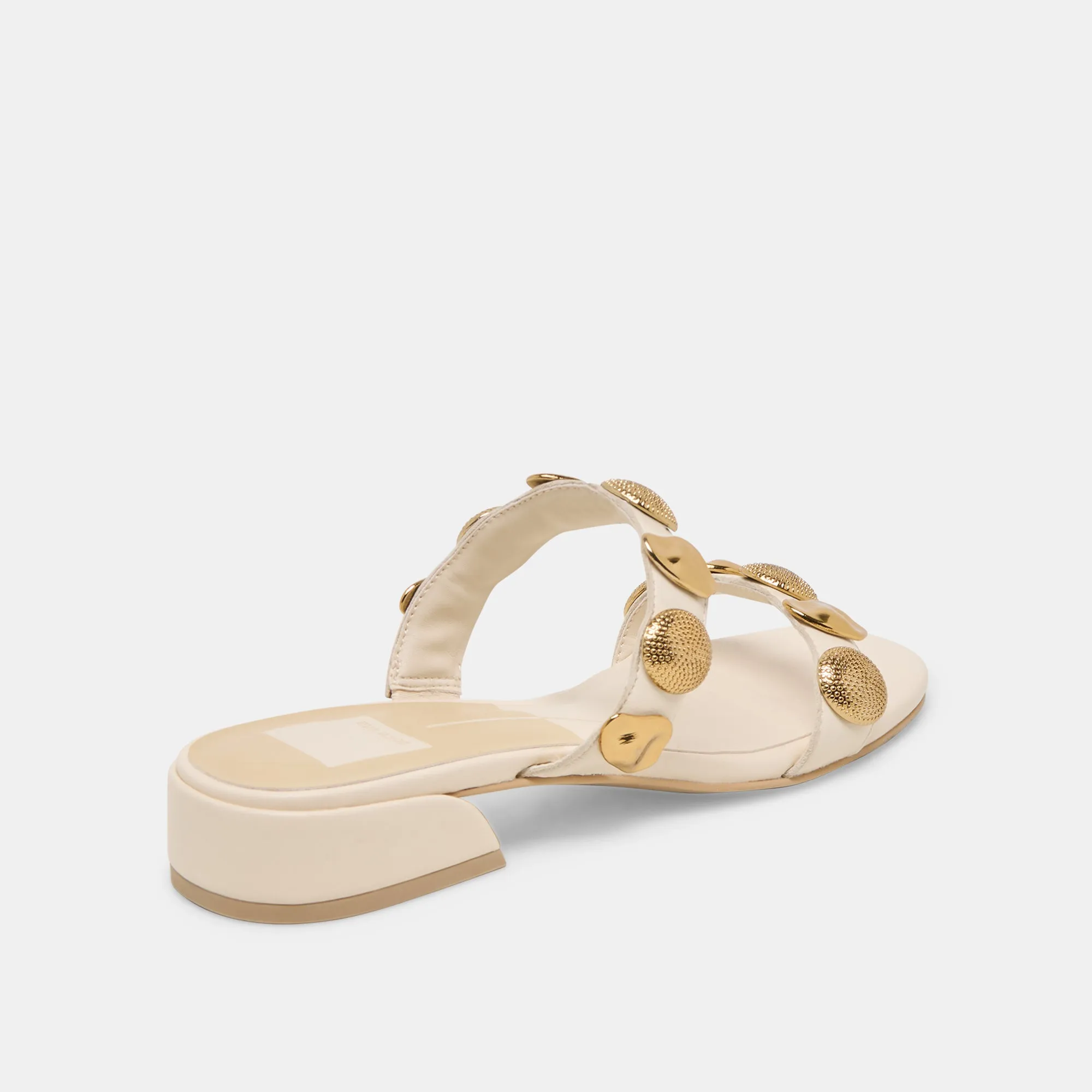 FARROW SANDALS CREME LEATHER Dolce Vita