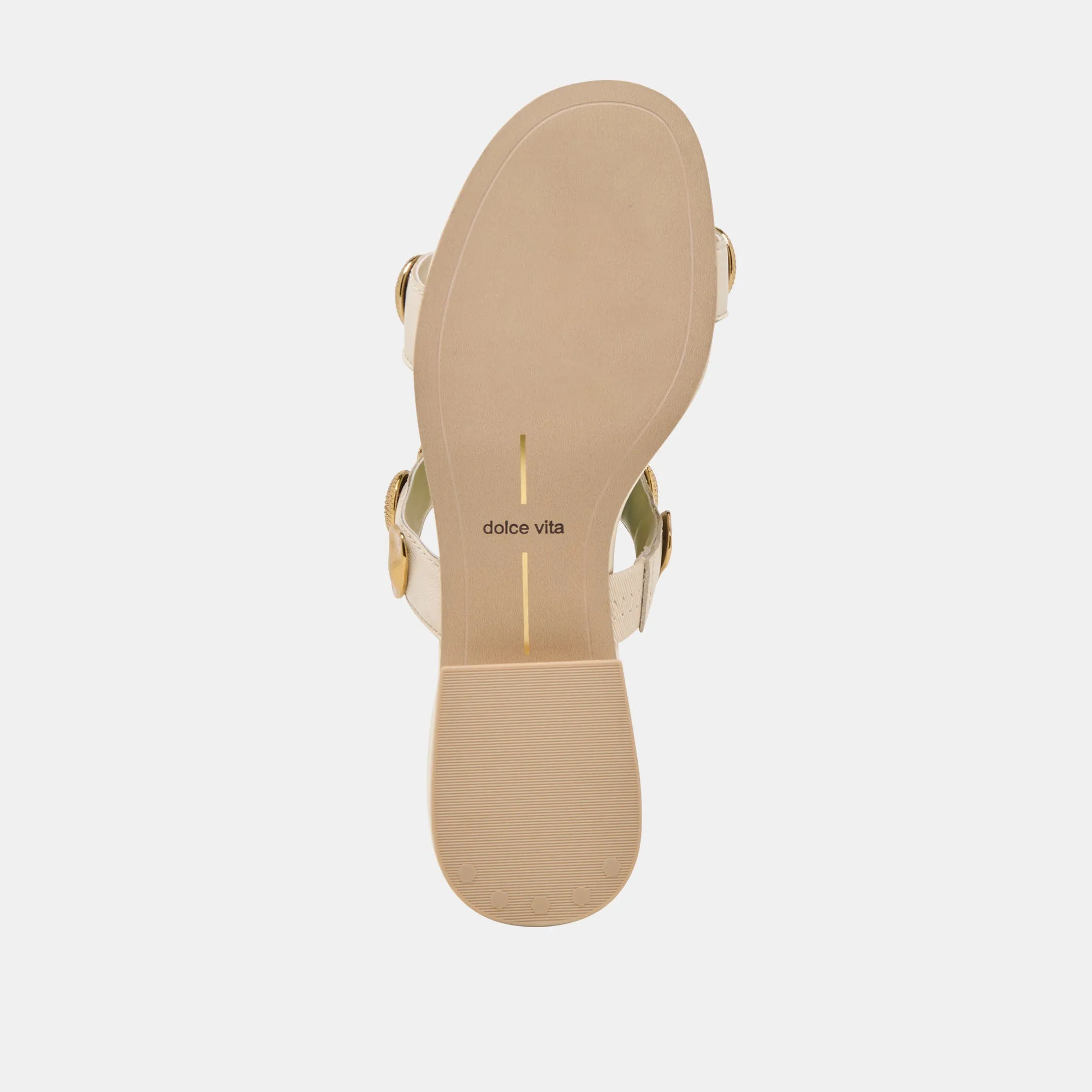 FARROW SANDALS CREME LEATHER Dolce Vita
