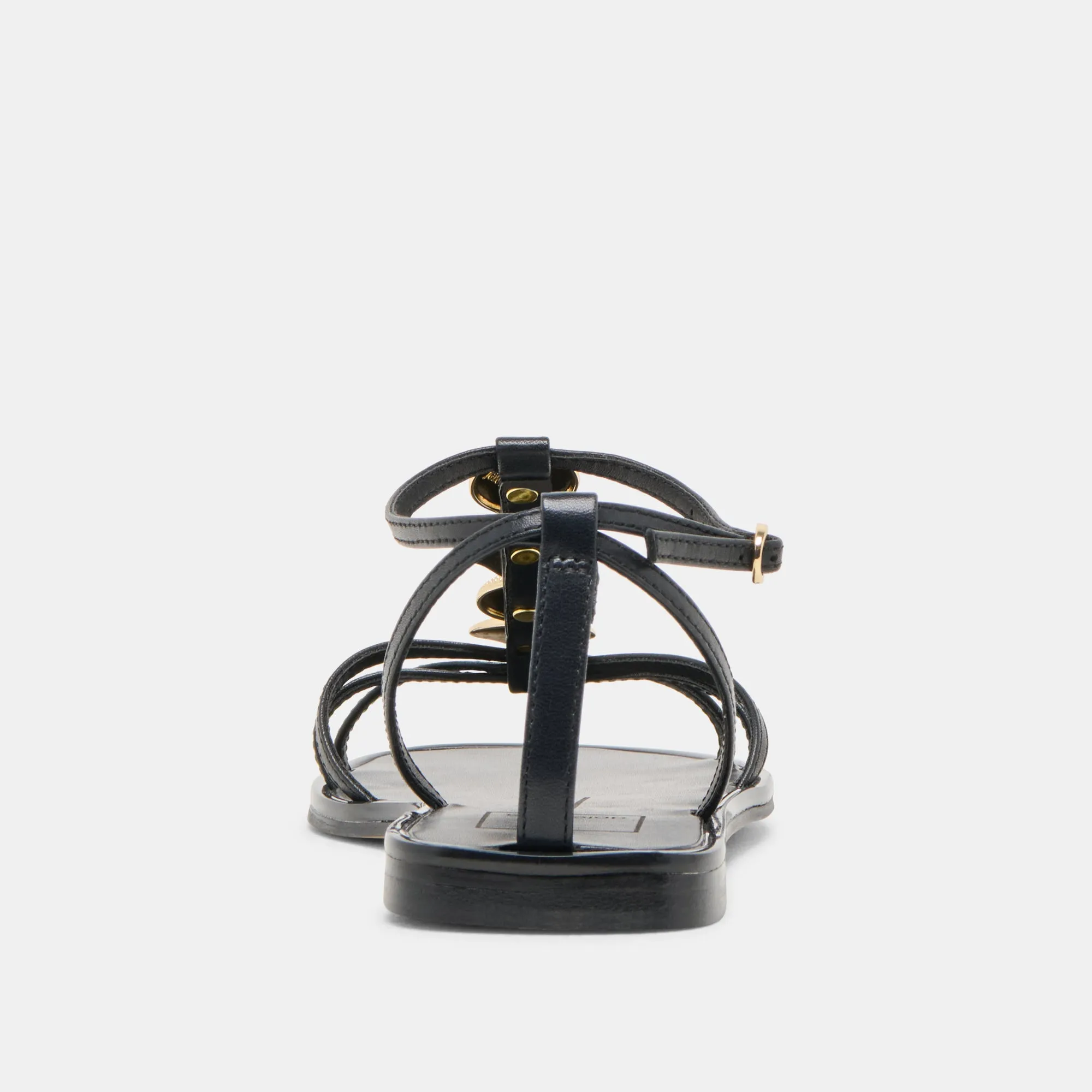FAUN SANDALS BLACK LEATHER Dolce Vita