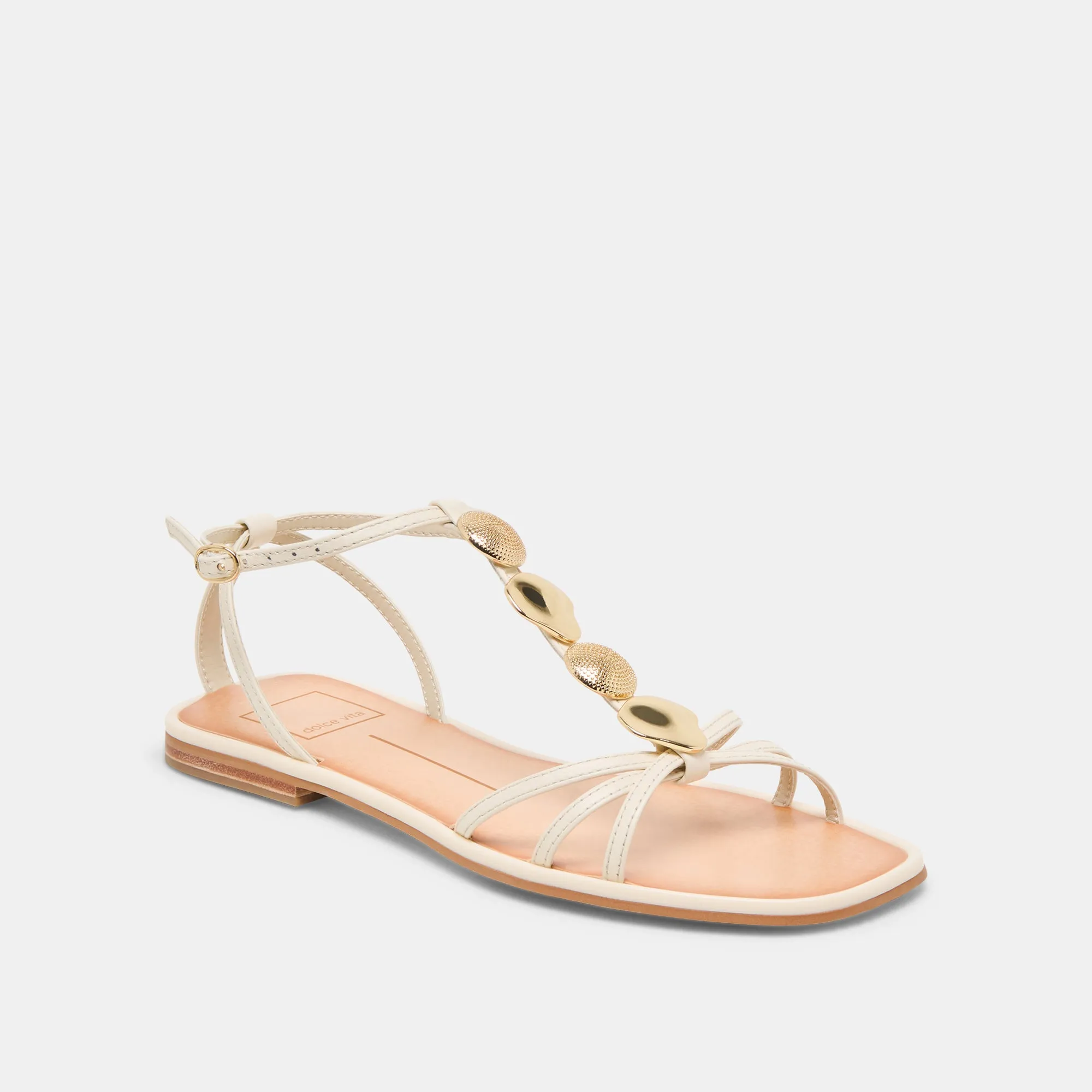 FAUN SANDALS OFF WHITE LEATHER Dolce Vita