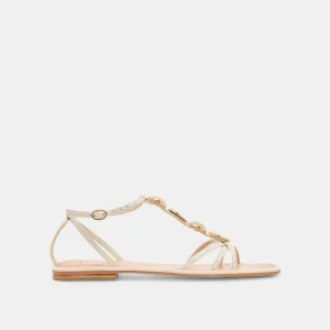FAUN SANDALS OFF WHITE LEATHER Dolce Vita
