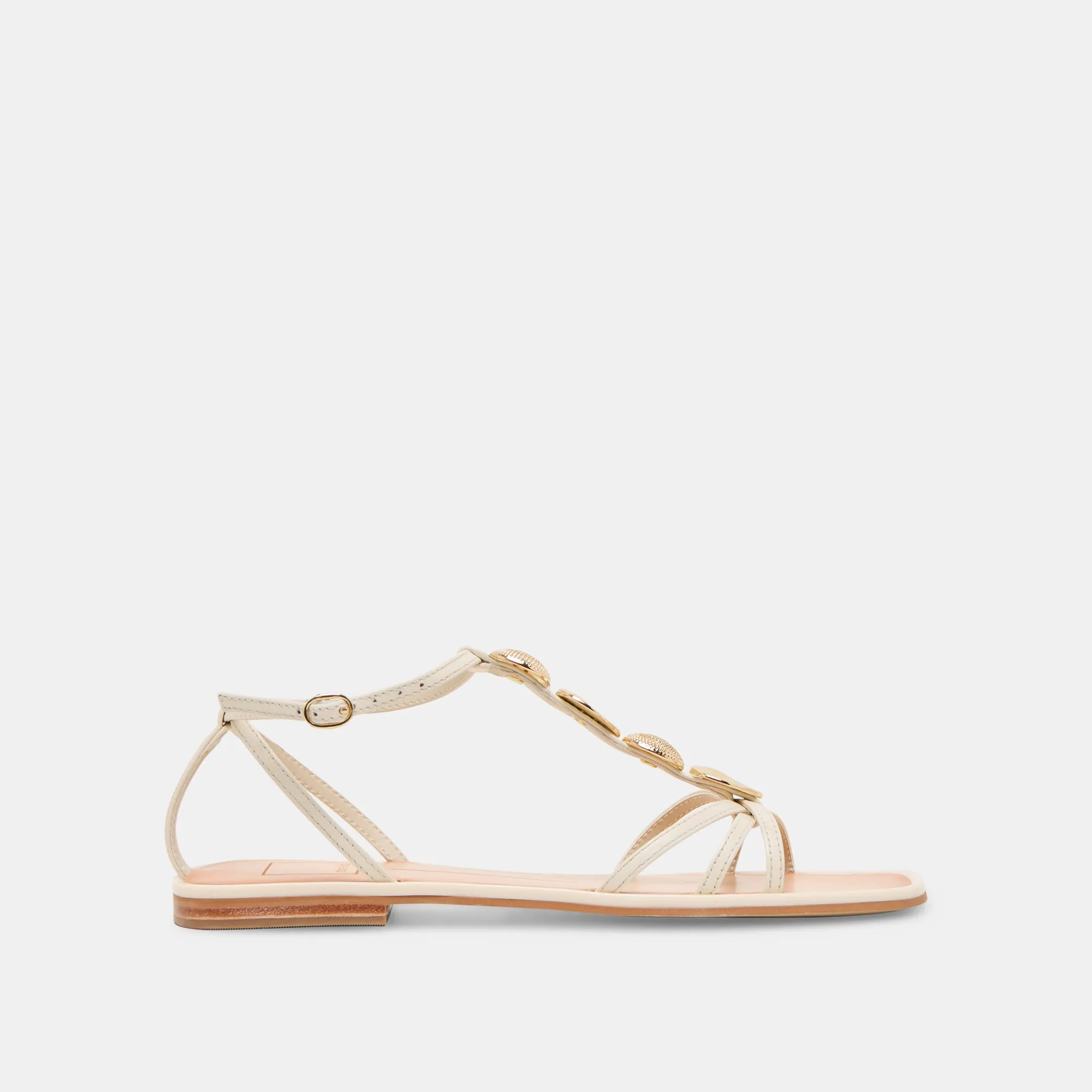 FAUN SANDALS OFF WHITE LEATHER Dolce Vita