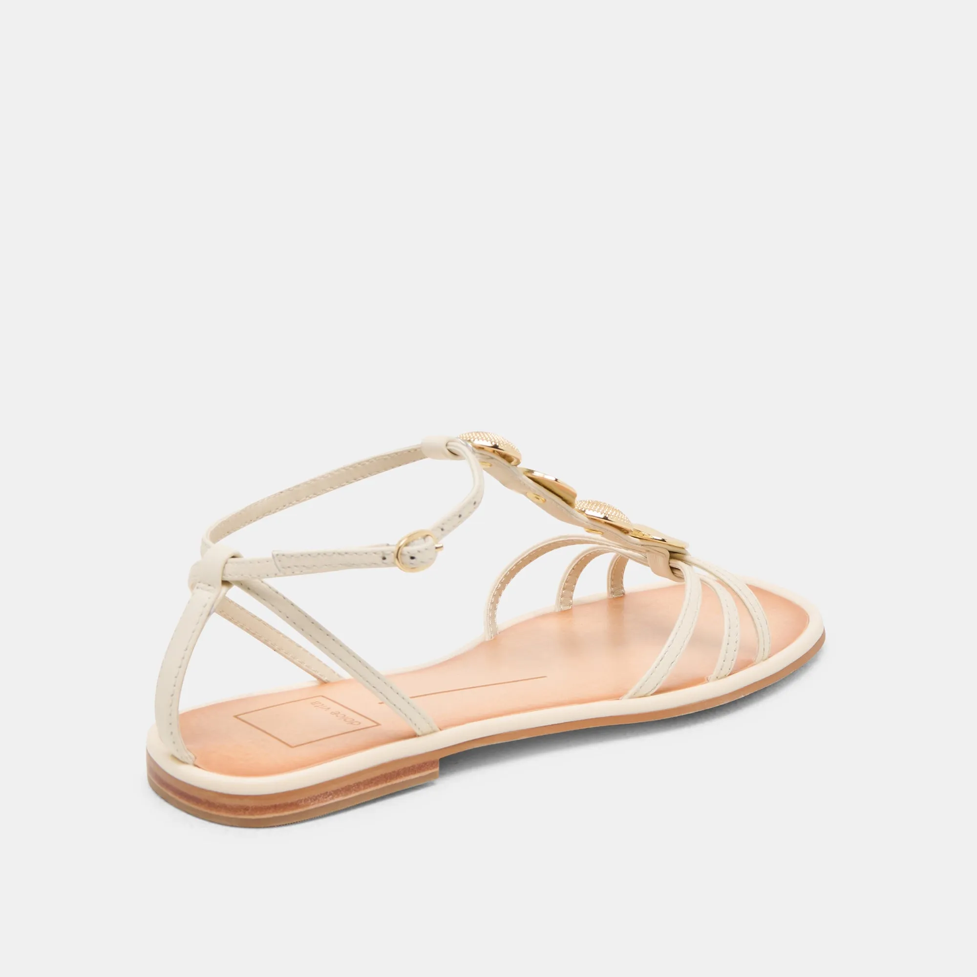 FAUN SANDALS OFF WHITE LEATHER Dolce Vita