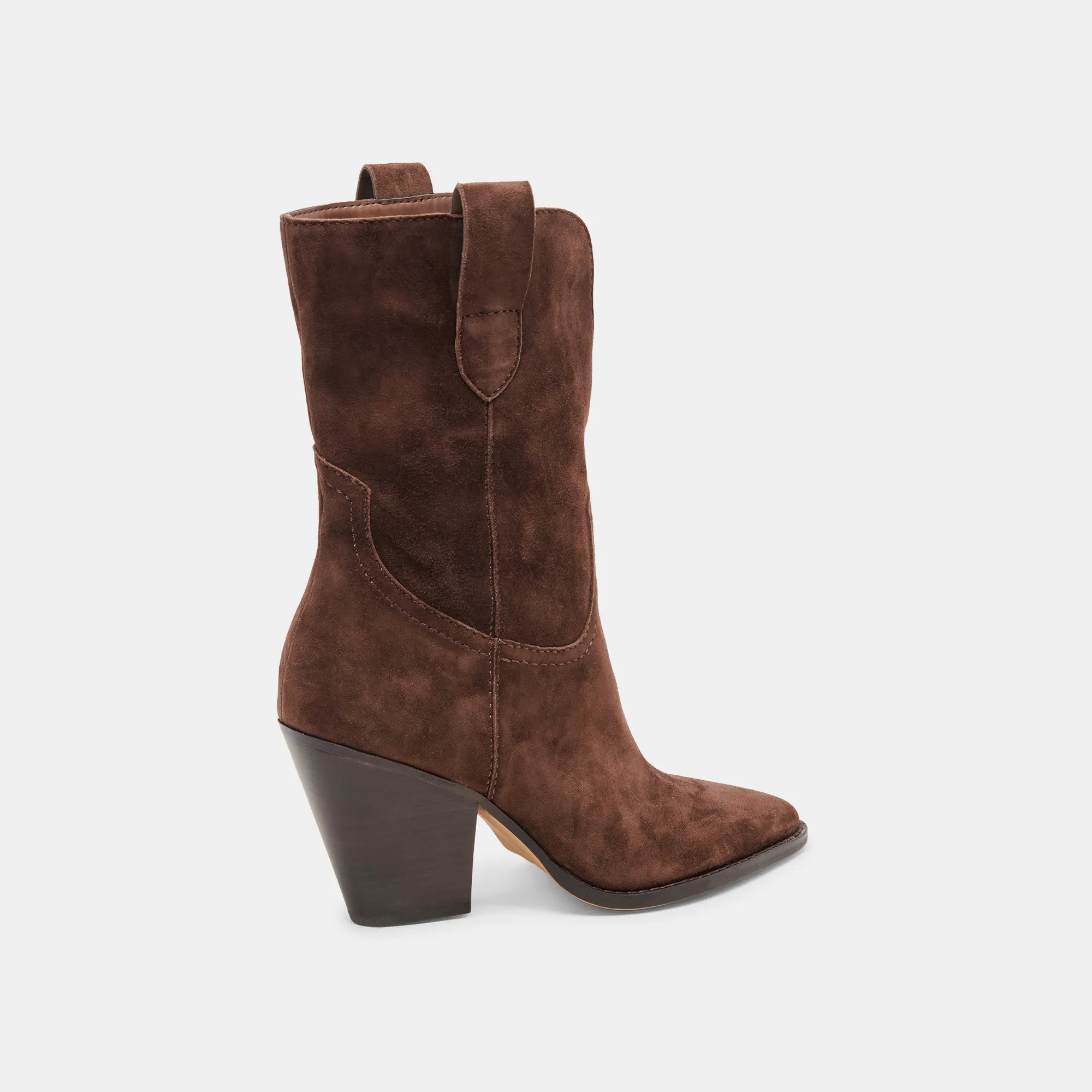 JESSEY BOOTS DK BROWN SUEDE Dolce Vita