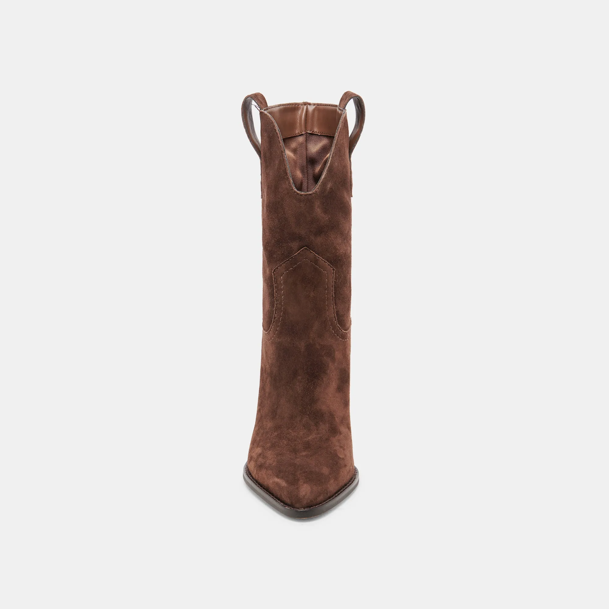 JESSEY BOOTS DK BROWN SUEDE Dolce Vita