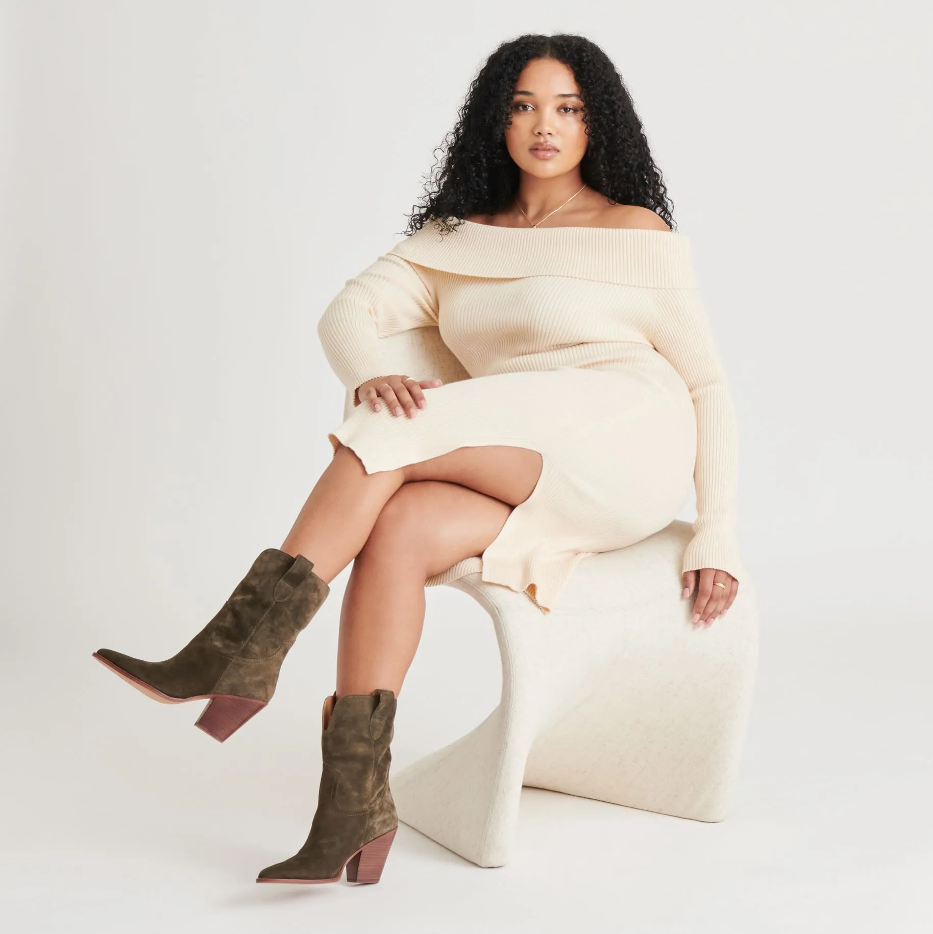 JESSEY BOOTS MOSS SUEDE Dolce Vita