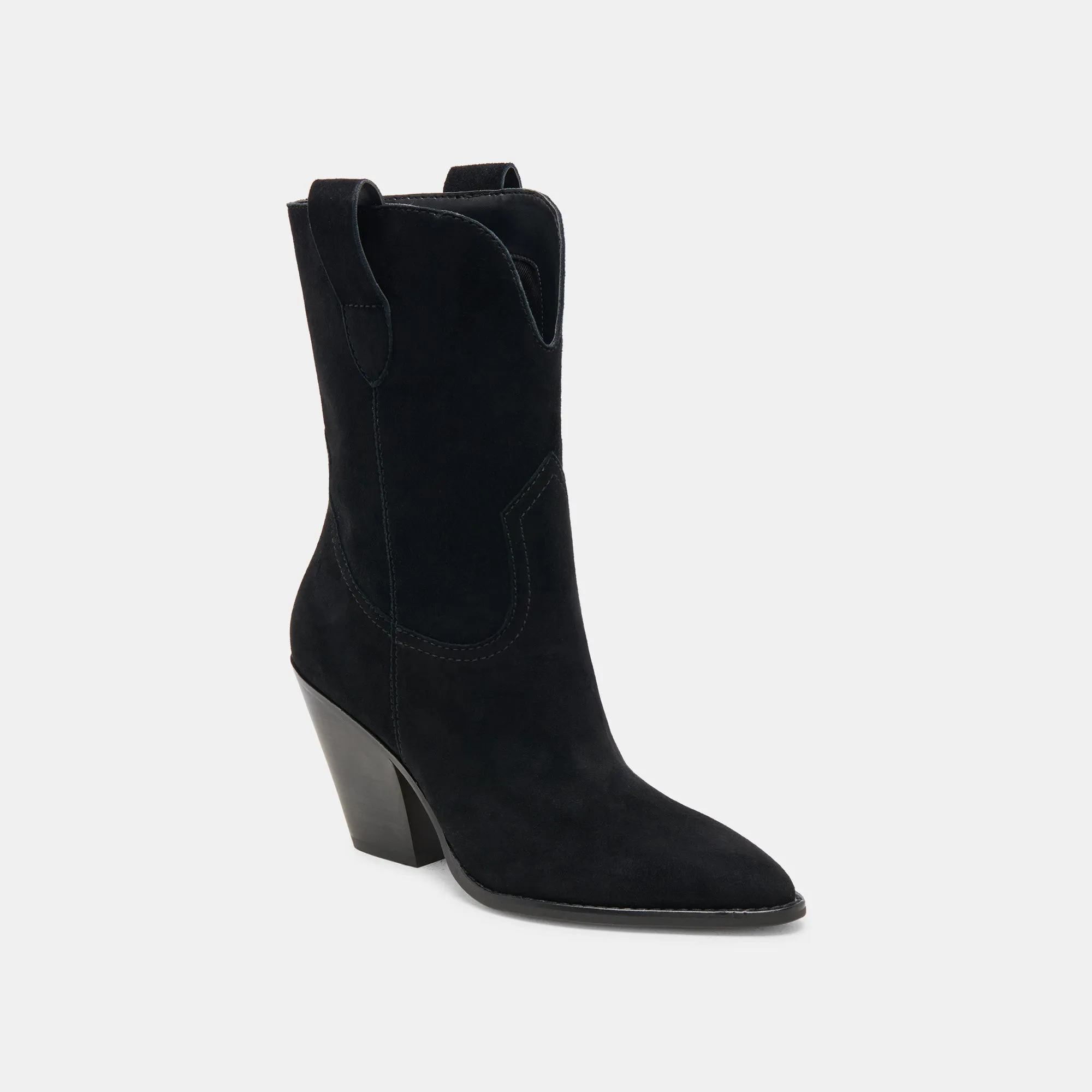 JESSEY BOOTS ONYX SUEDE Dolce Vita