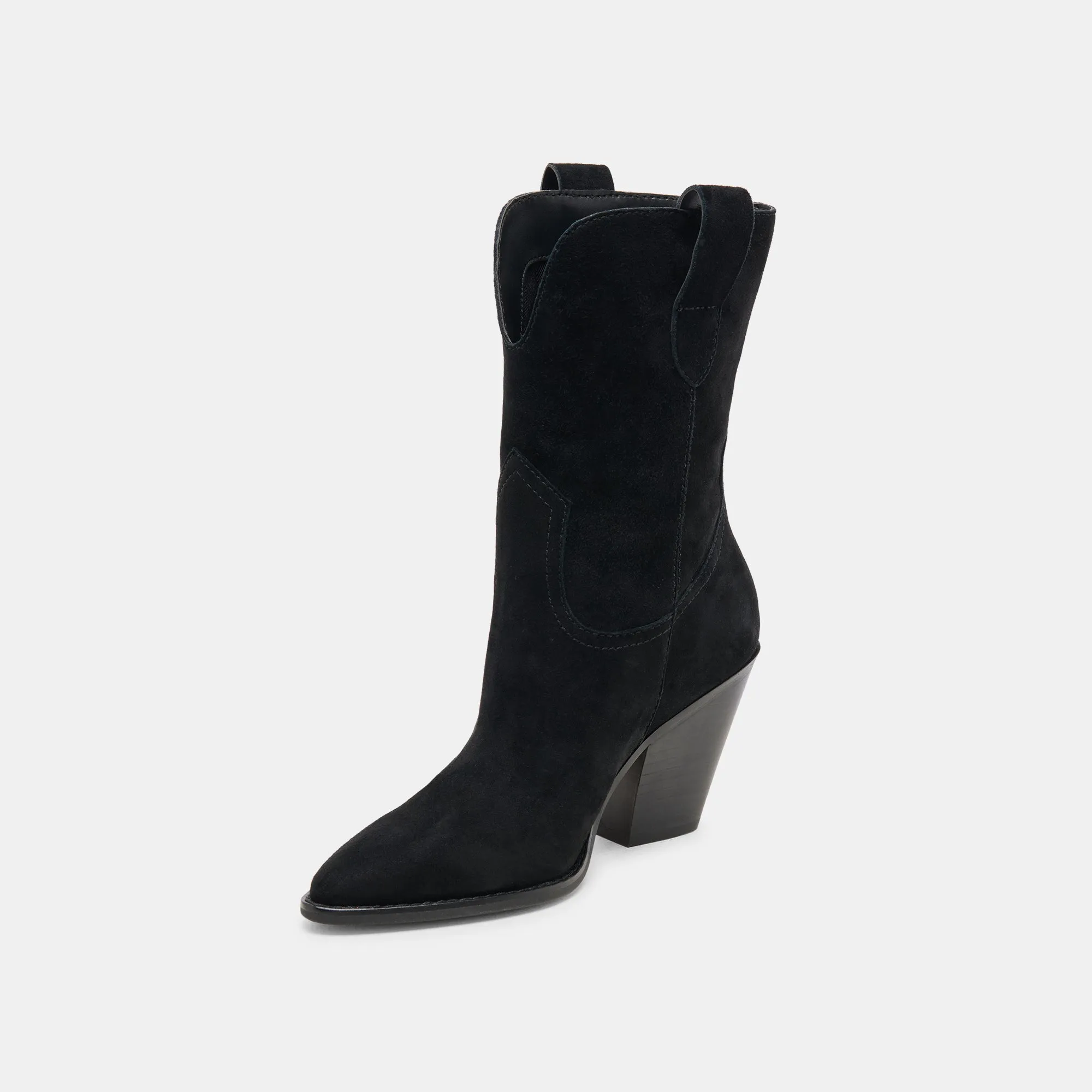JESSEY BOOTS ONYX SUEDE Dolce Vita