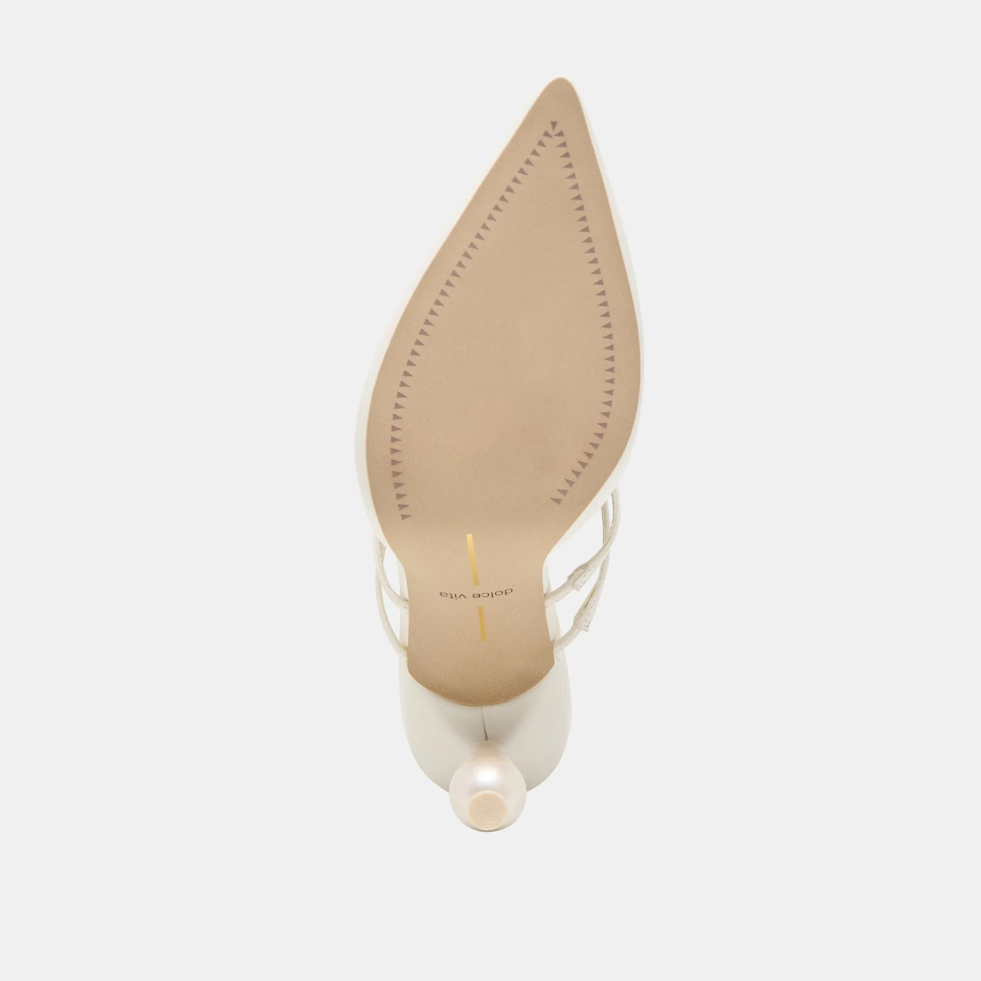 KLAIRE PEARL HEELS TRUE WHITE LEATHER Dolce Vita