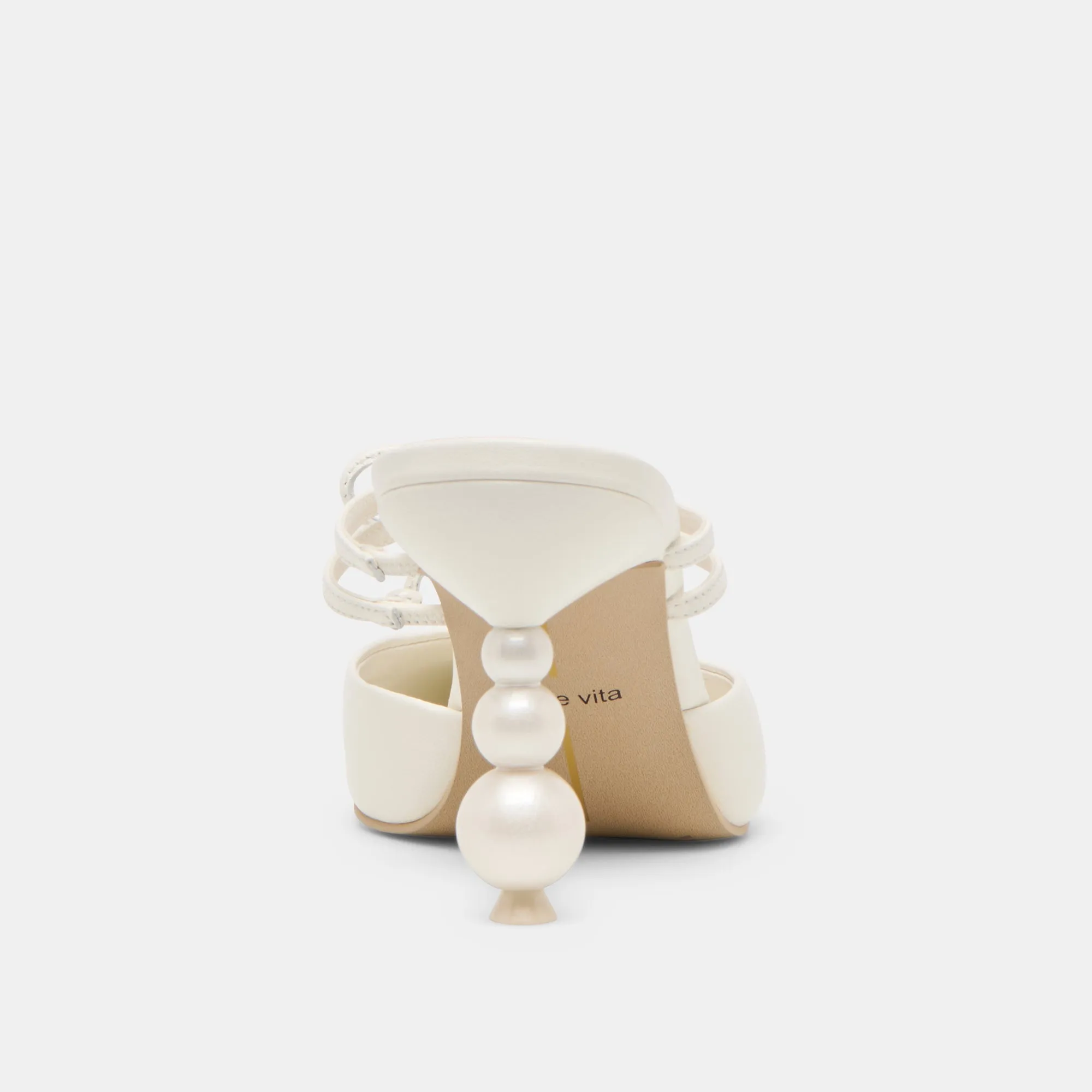 KLAIRE PEARL HEELS TRUE WHITE LEATHER Dolce Vita