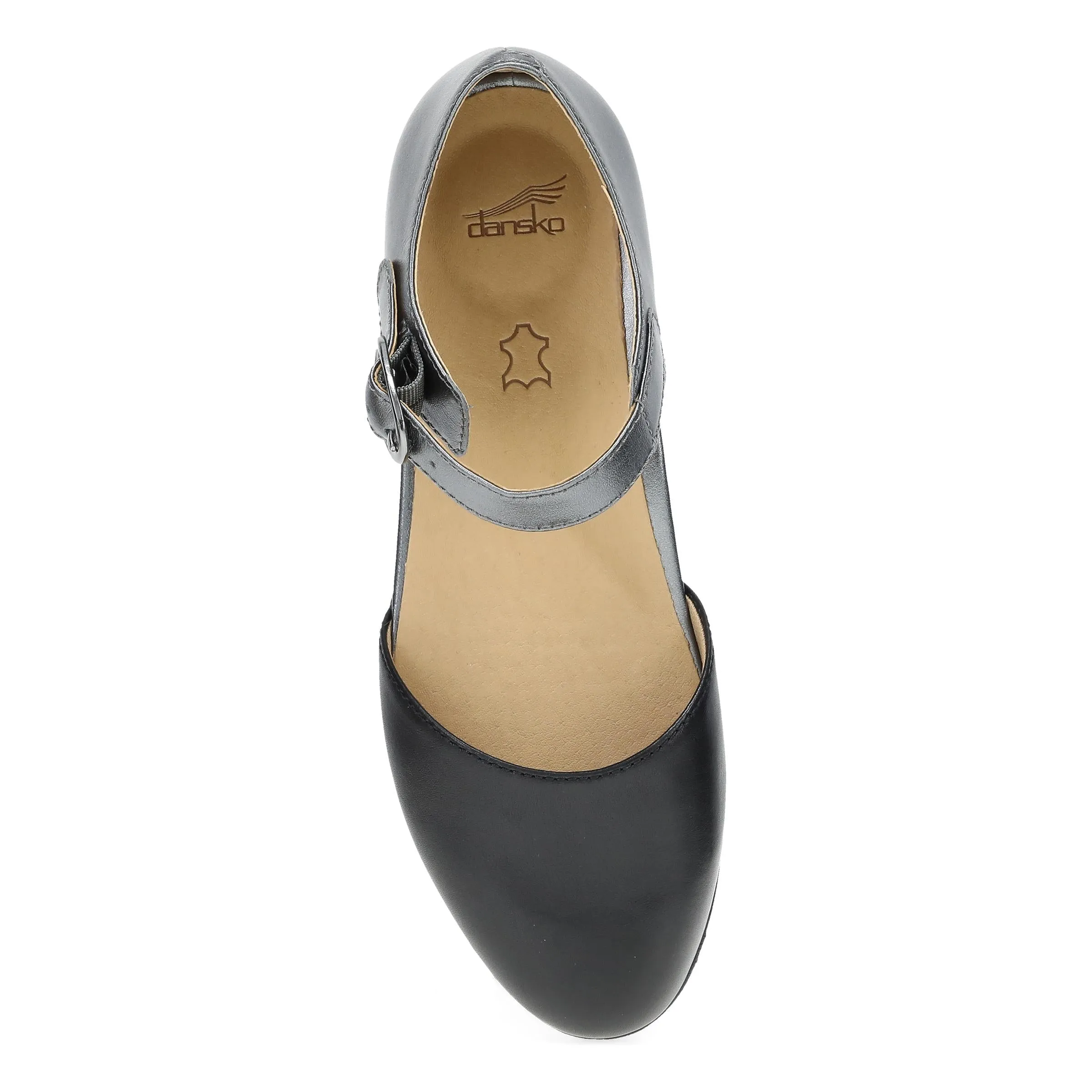 Liv Black/Pewter Metallic Nappa Dansko