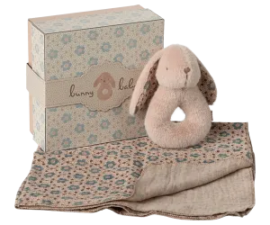 Maileg: Rabbit Rattle Set - Powder