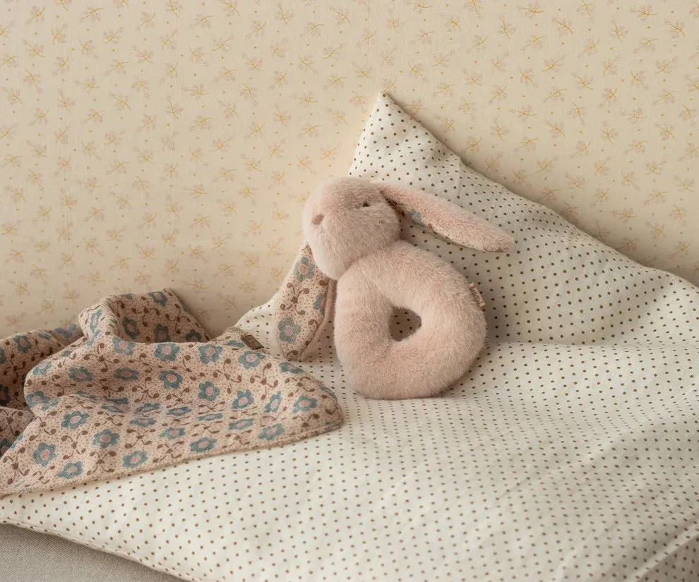 Maileg: Rabbit Rattle Set - Powder