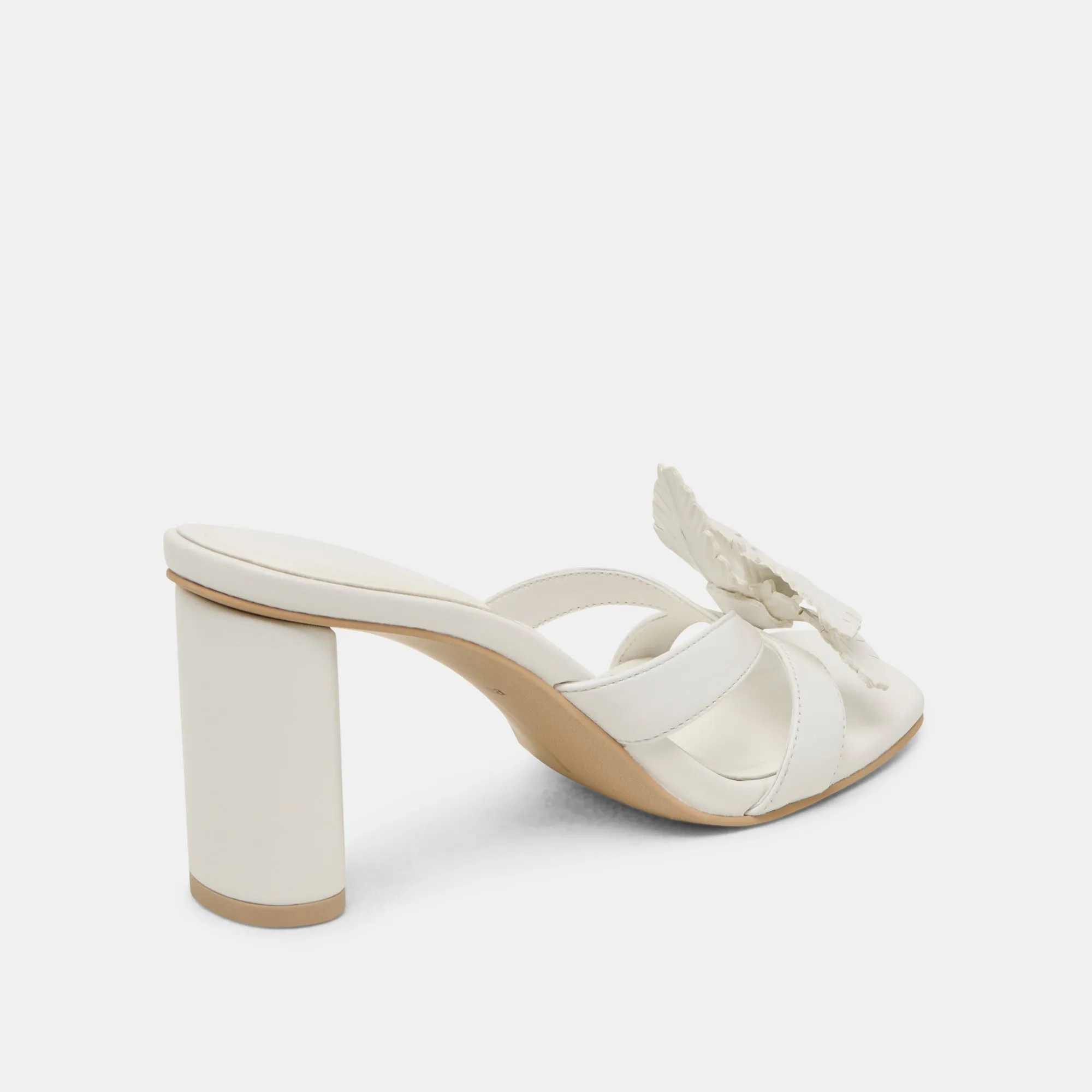 NIKIL HEELS WHITE LEATHER Dolce Vita