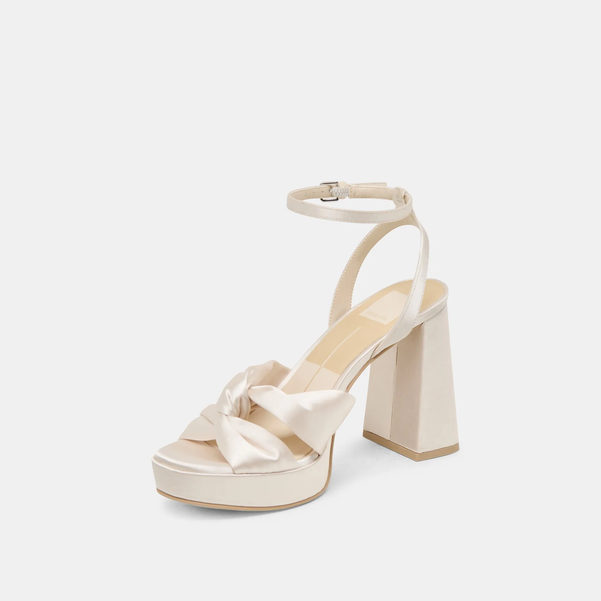 PARLO HEELS IVORY SATIN Dolce Vita