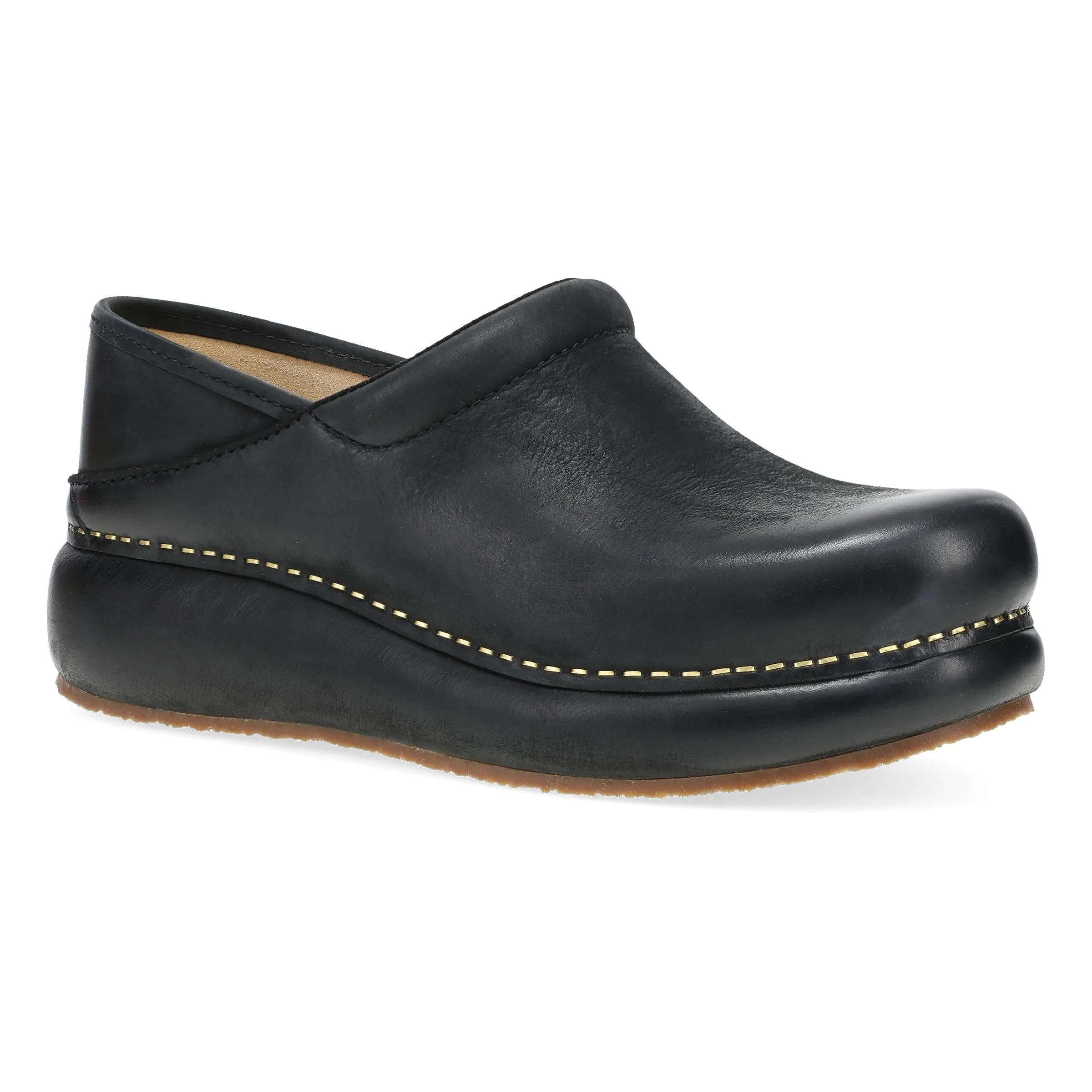 Platform Pro Black Burnished Nubuck Dansko