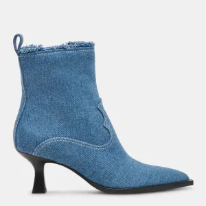 Reformation Austin Boots Blue Denim