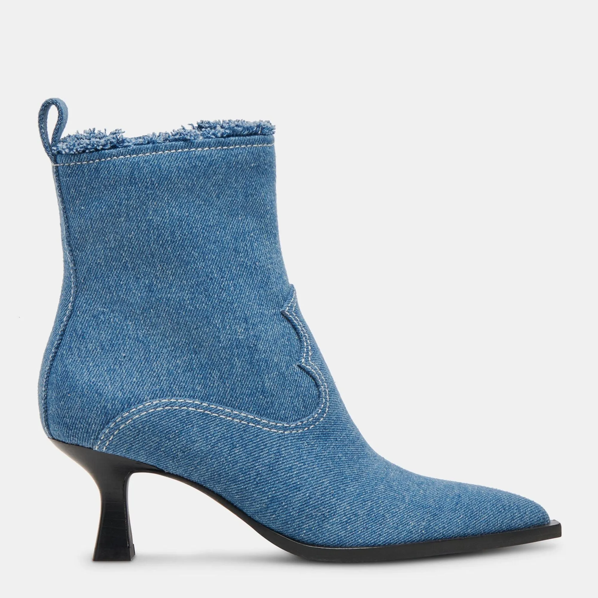 Reformation Austin Boots Blue Denim