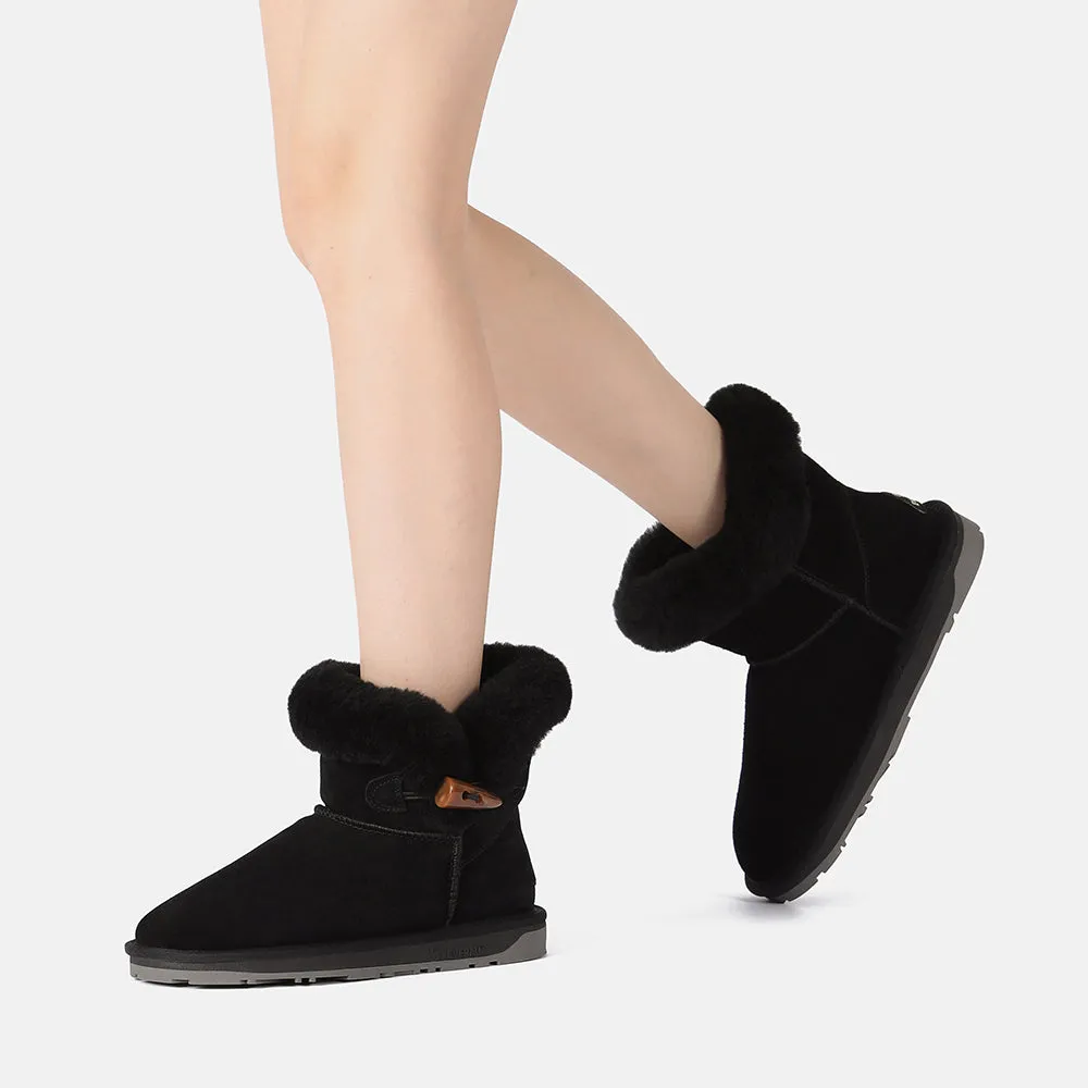Reformation EverAu Australia Women Robin Horn Toggle button Mini Boots