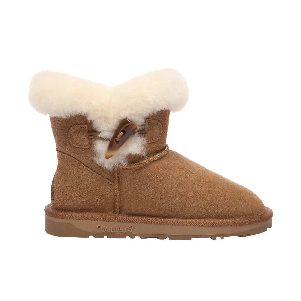 Reformation EverAu Australia Women Robin Horn Toggle button Mini Boots