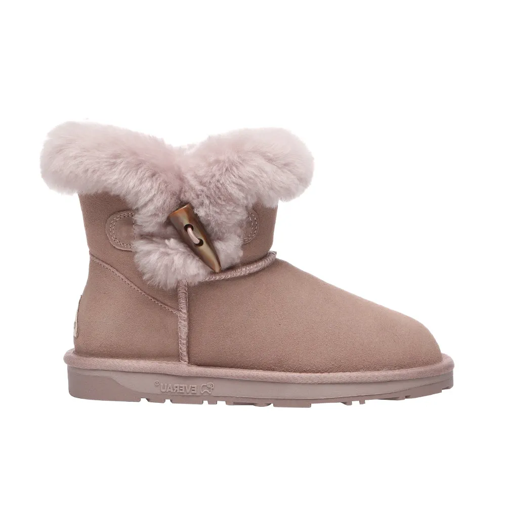 Reformation EverAu Australia Women Robin Horn Toggle button Mini Boots