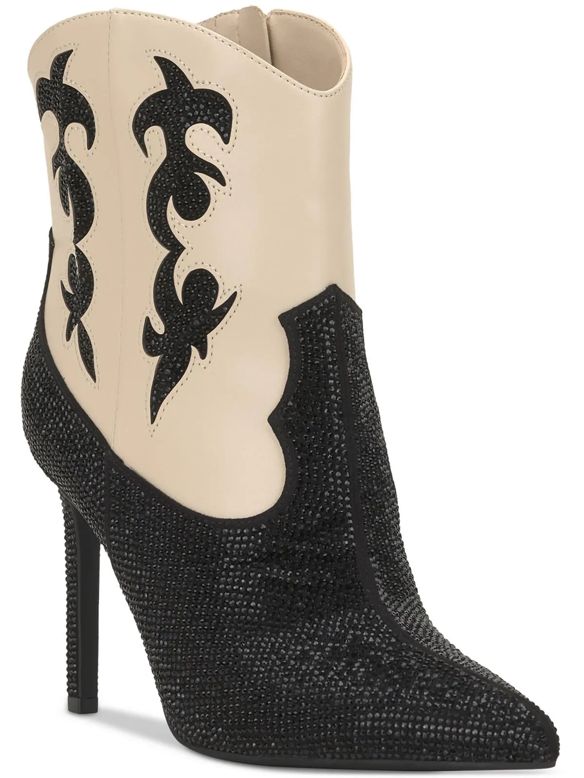 Reformation Womens Embellished Cowboy, Western Boots