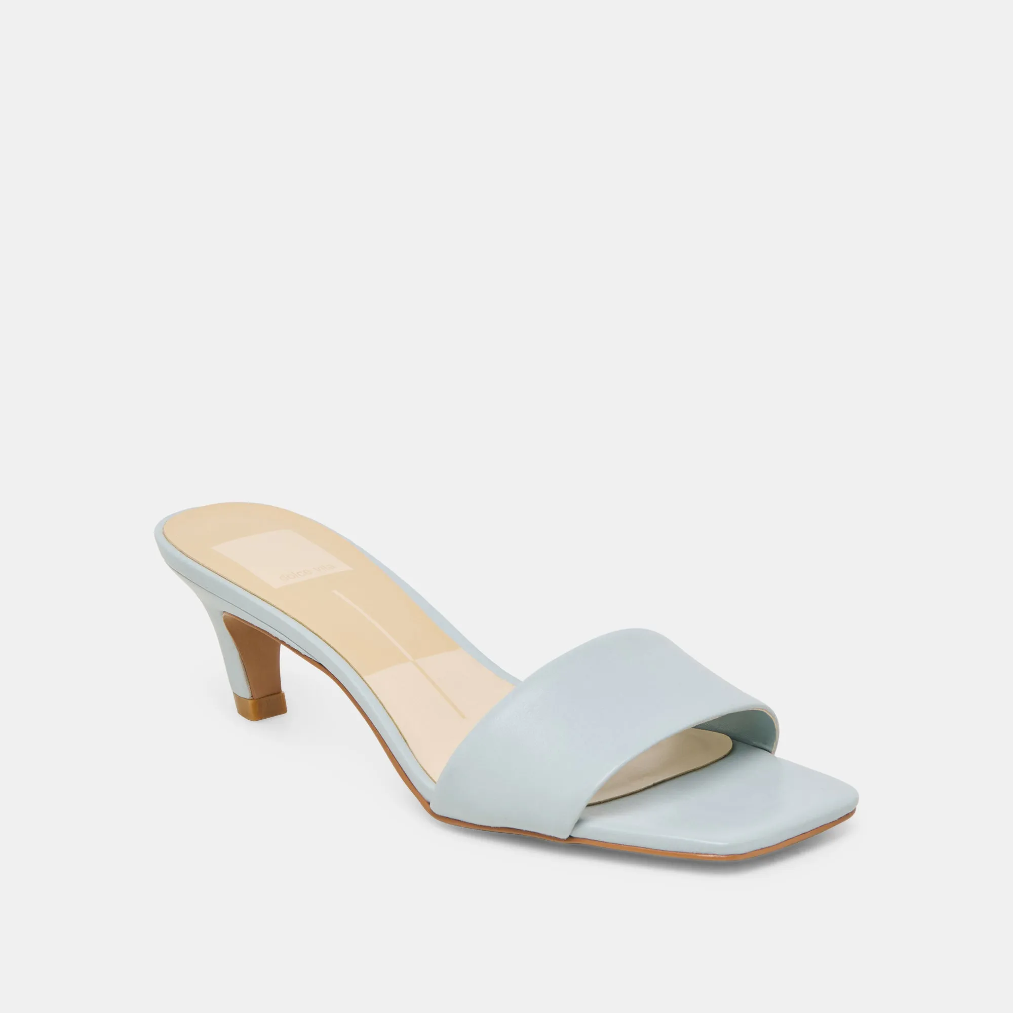 REXA HEELS ICE BLUE LEATHER Dolce Vita