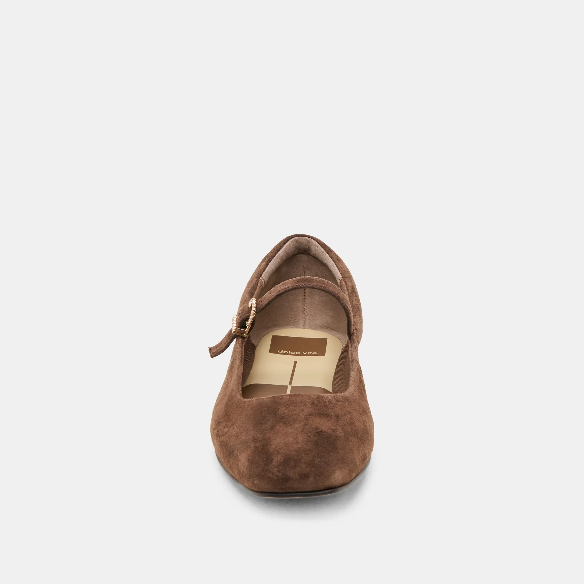 REYES BALLET FLATS DK BROWN SUEDE Dolce Vita