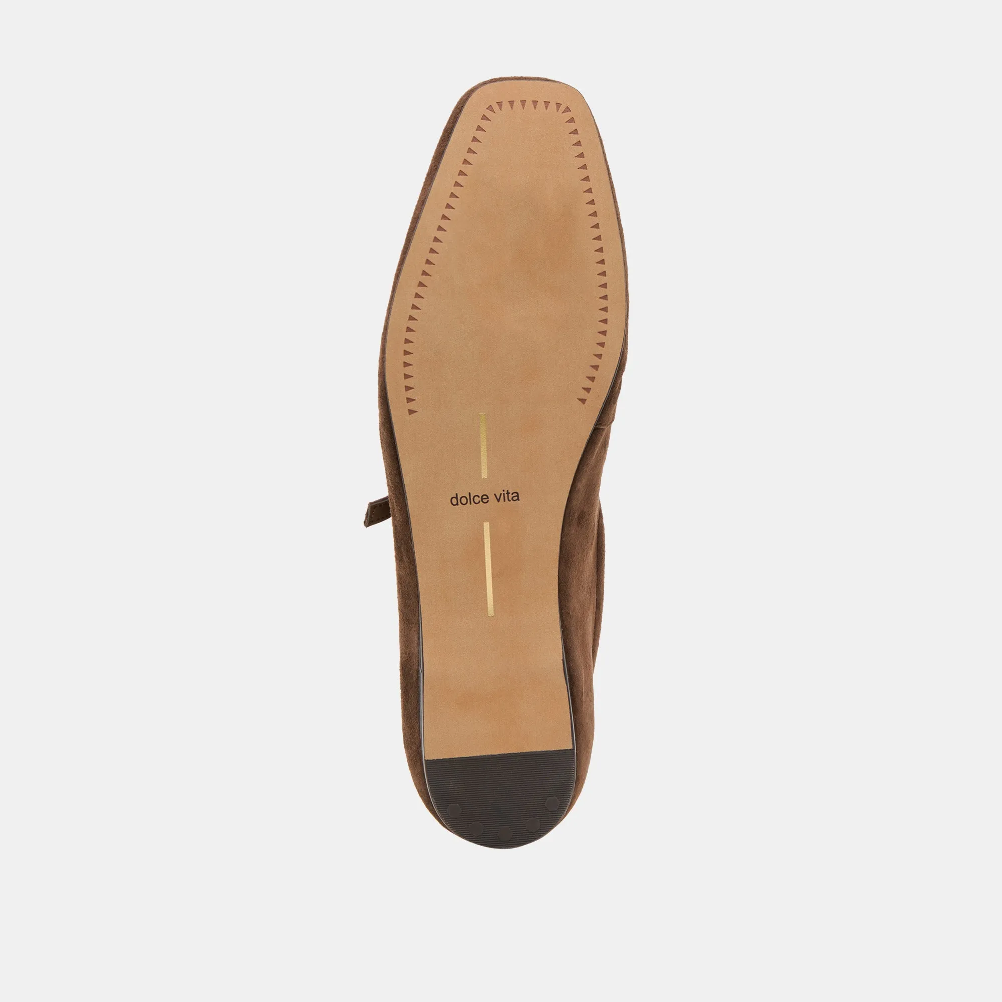 REYES BALLET FLATS DK BROWN SUEDE Dolce Vita