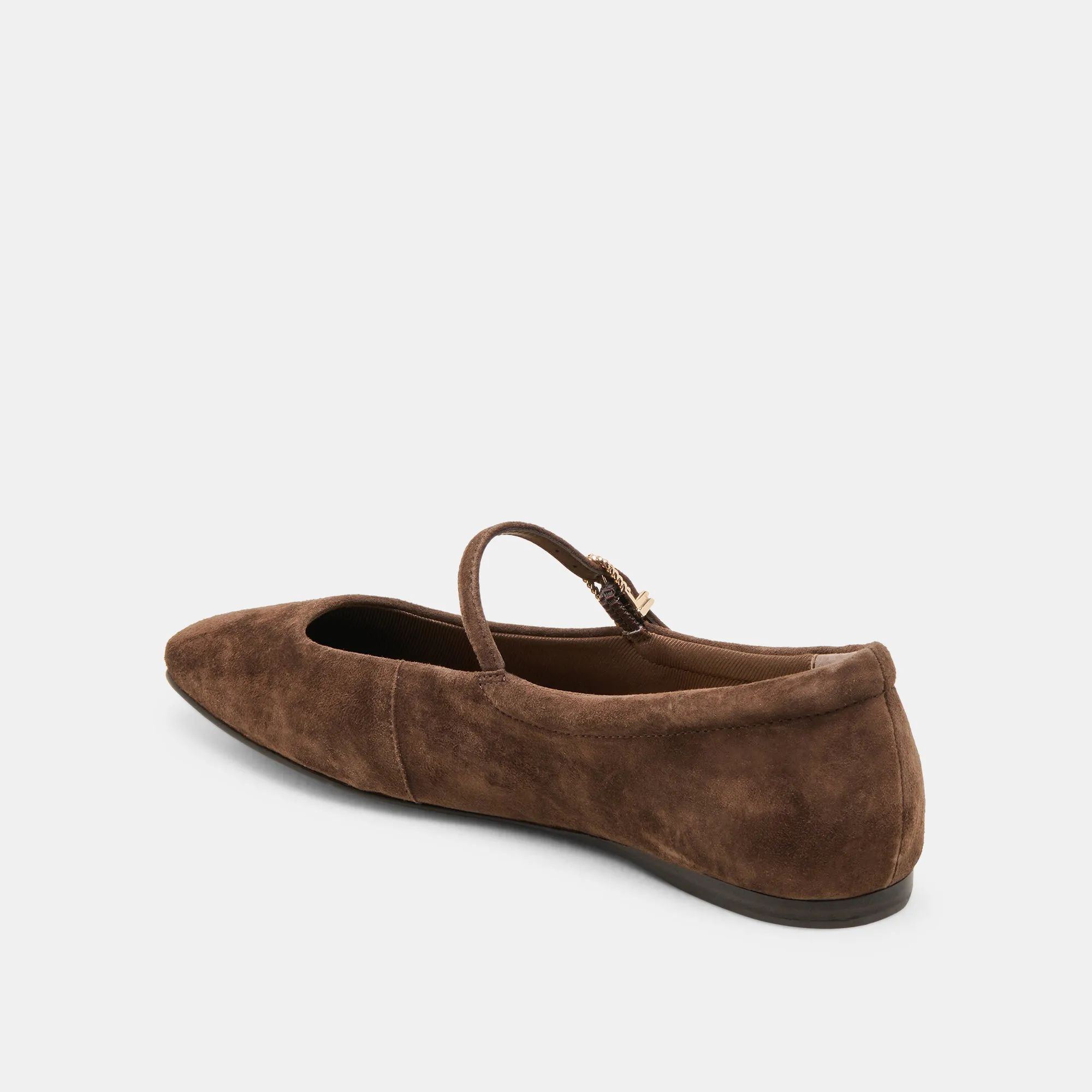 REYES BALLET FLATS DK BROWN SUEDE Dolce Vita
